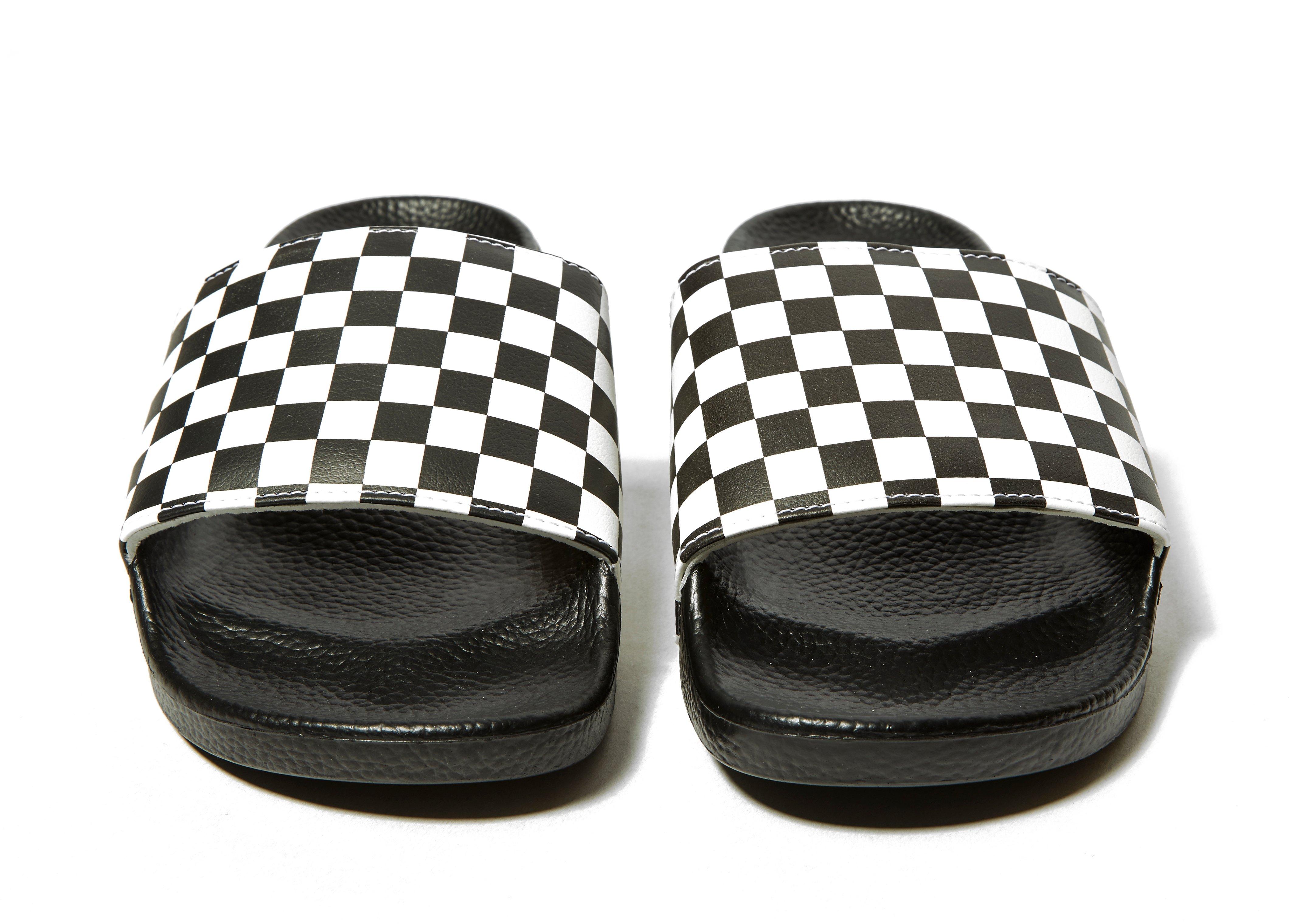 vans checkered slide