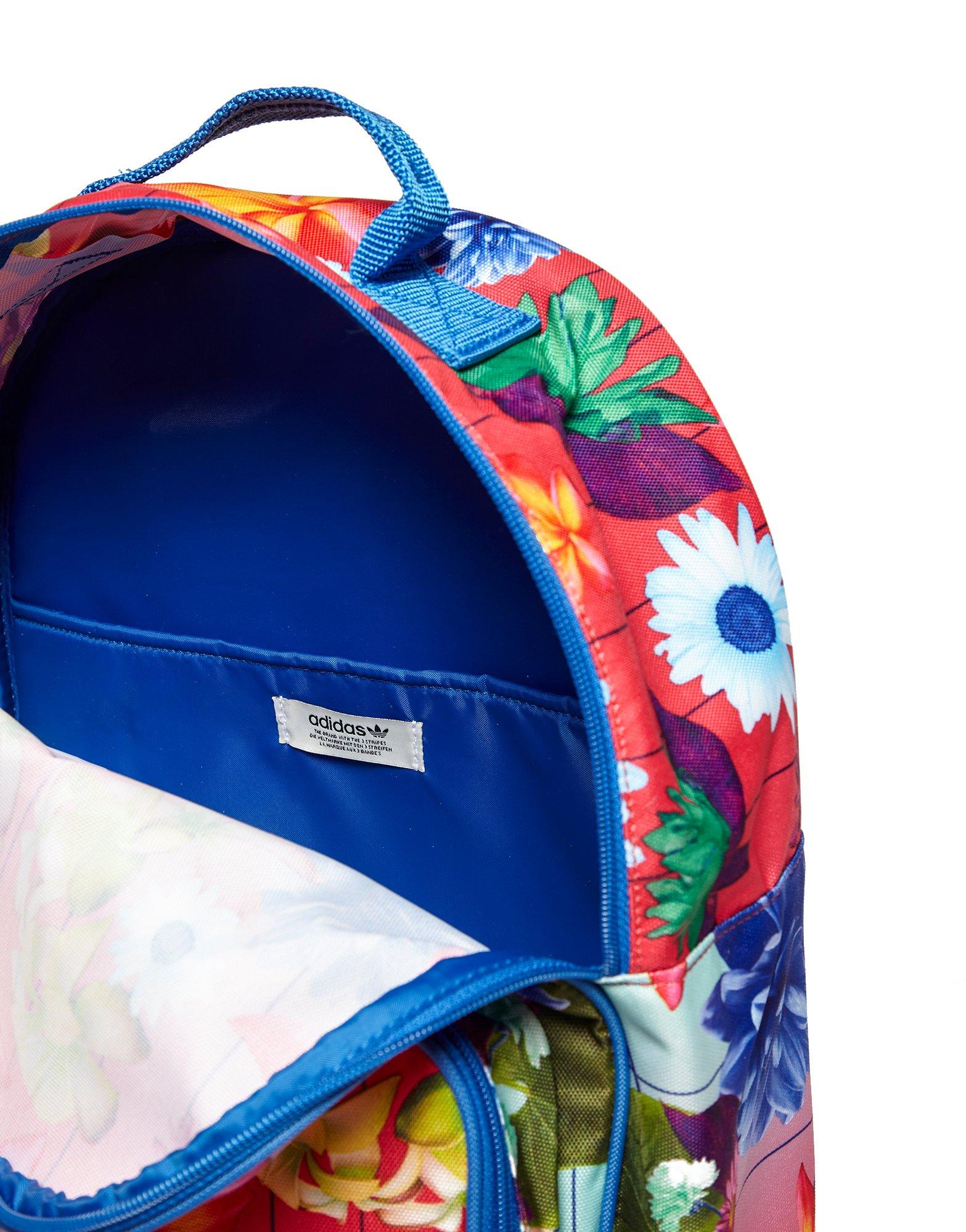 adidas originals floral backpack