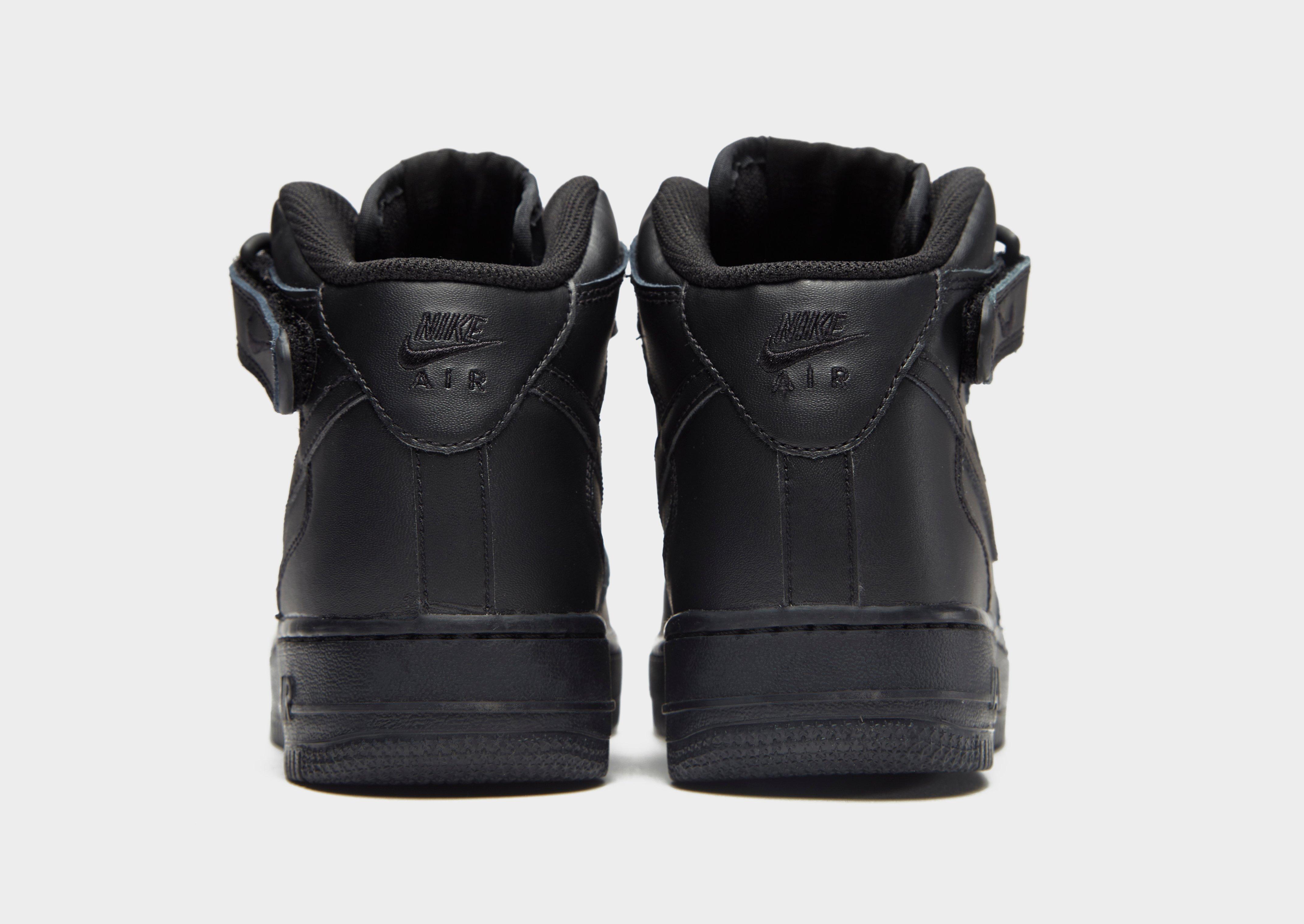 nike air force 1 mid junior black