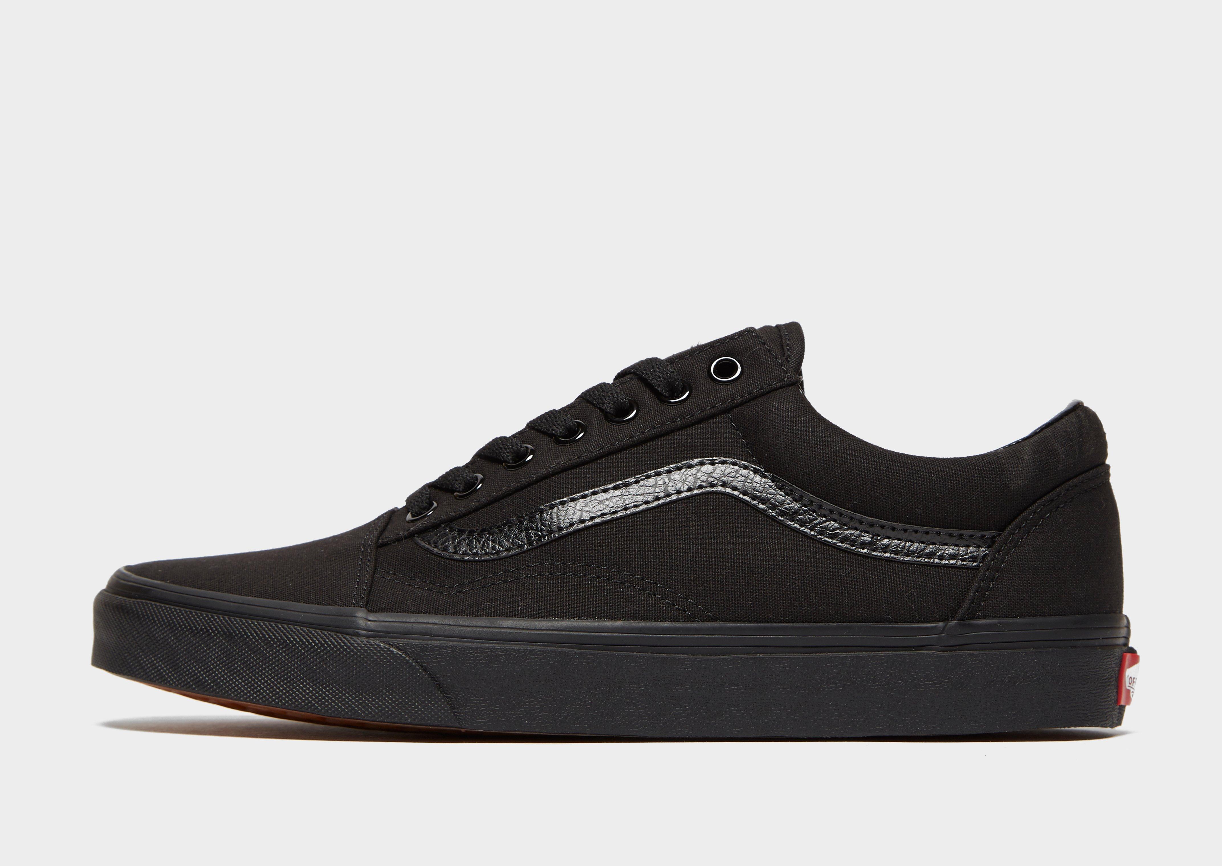 all black vans old skool mens