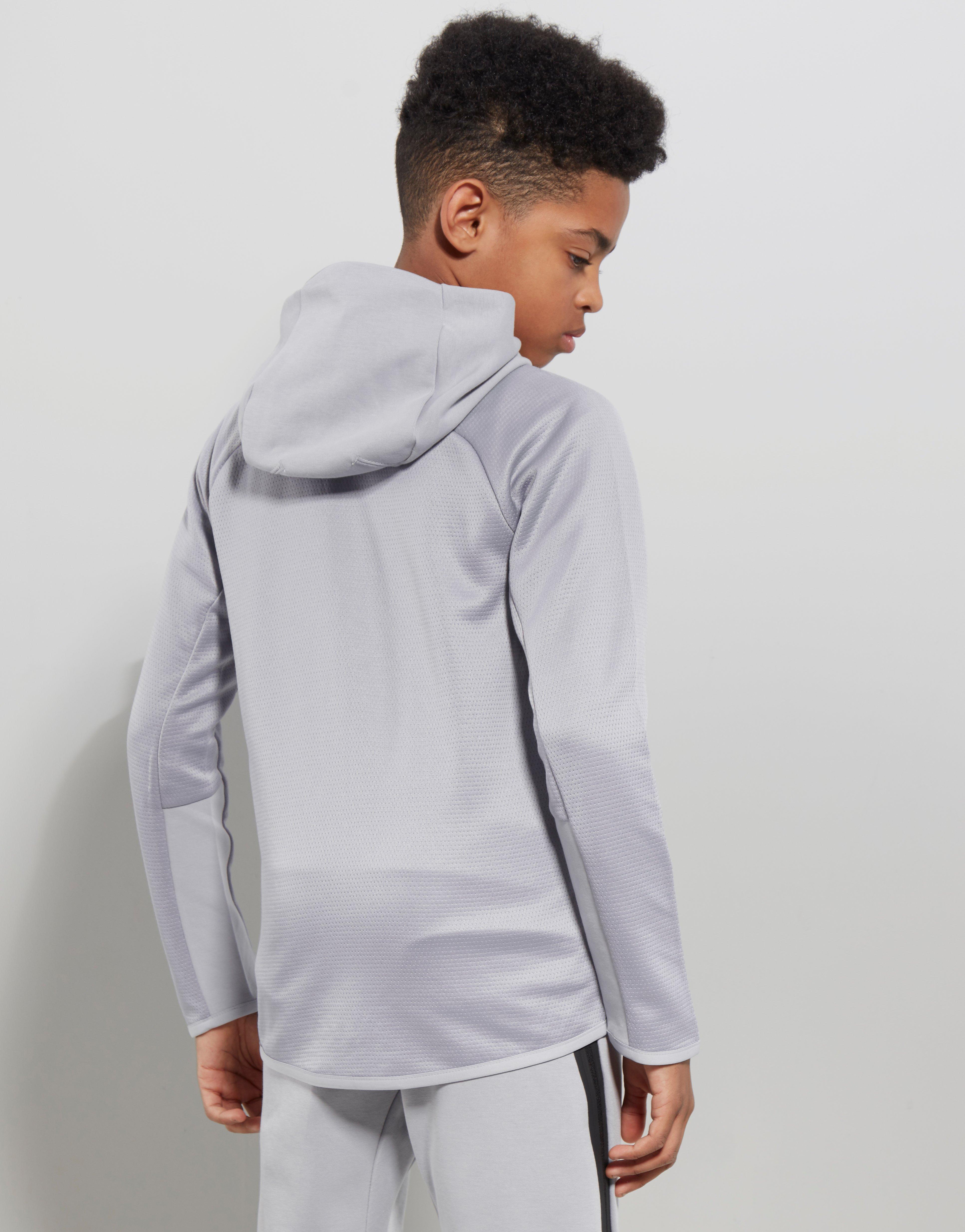 nike tech poly full zip hoodie junior