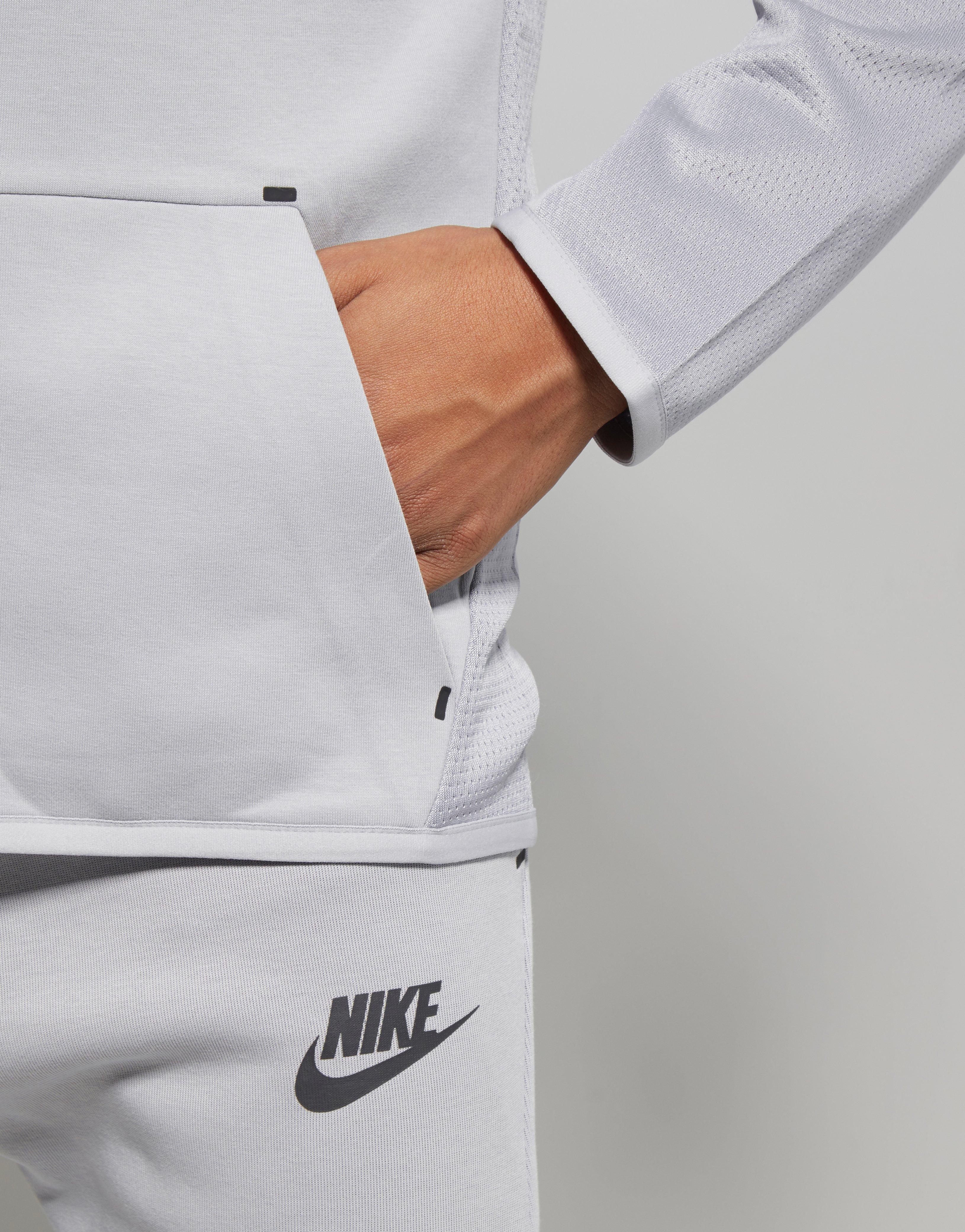nike tech poly full zip hoodie junior