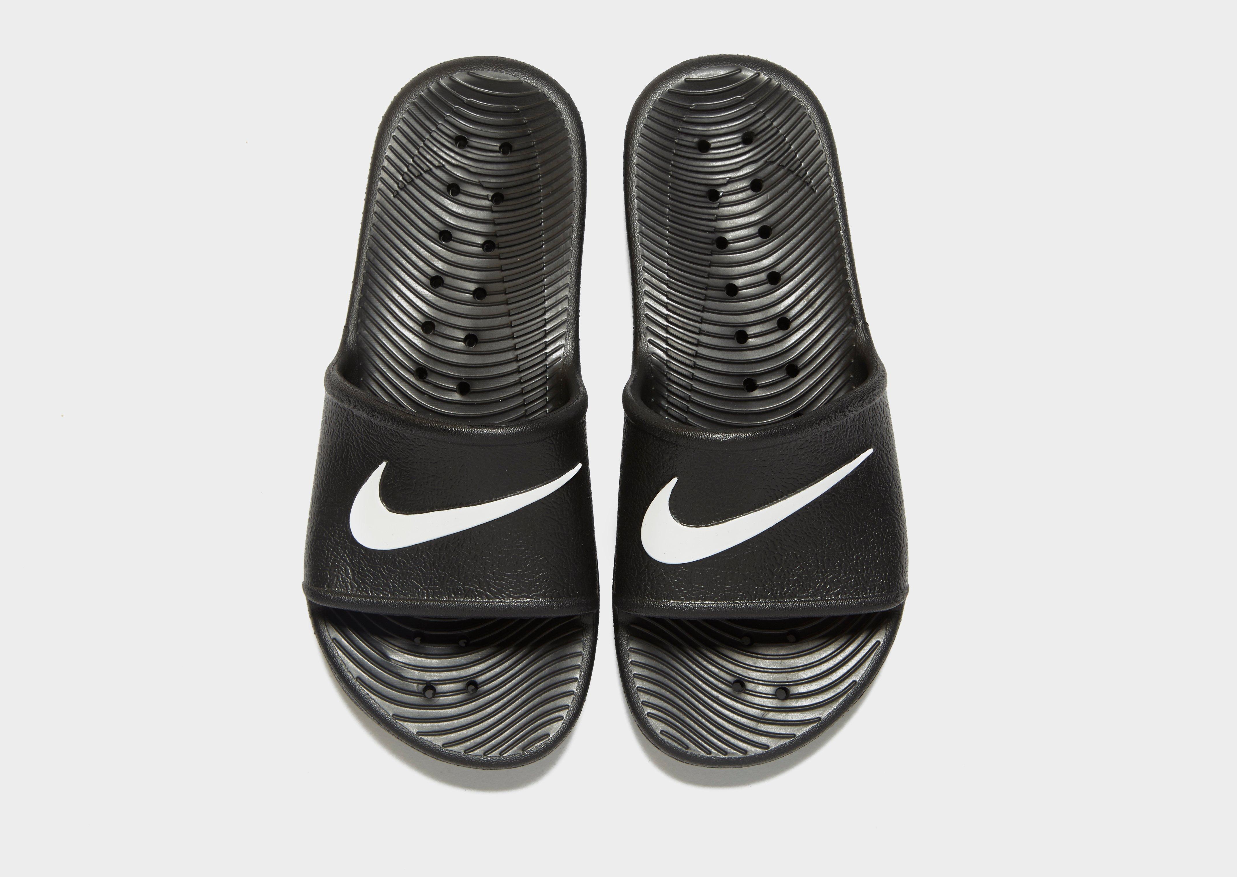 nike shower slides with holes