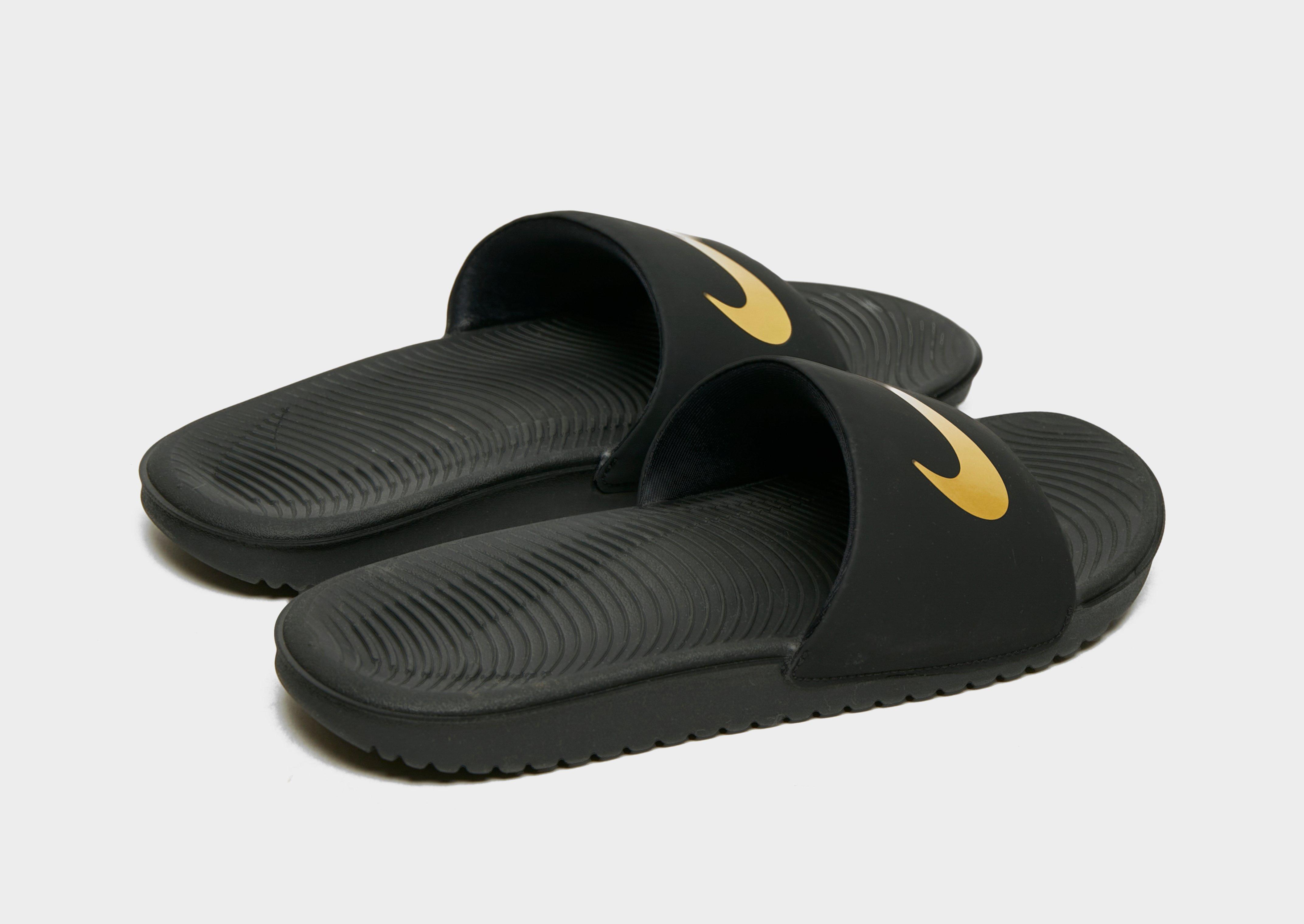 Black Nike Kawa Slides Junior JD Sports UK