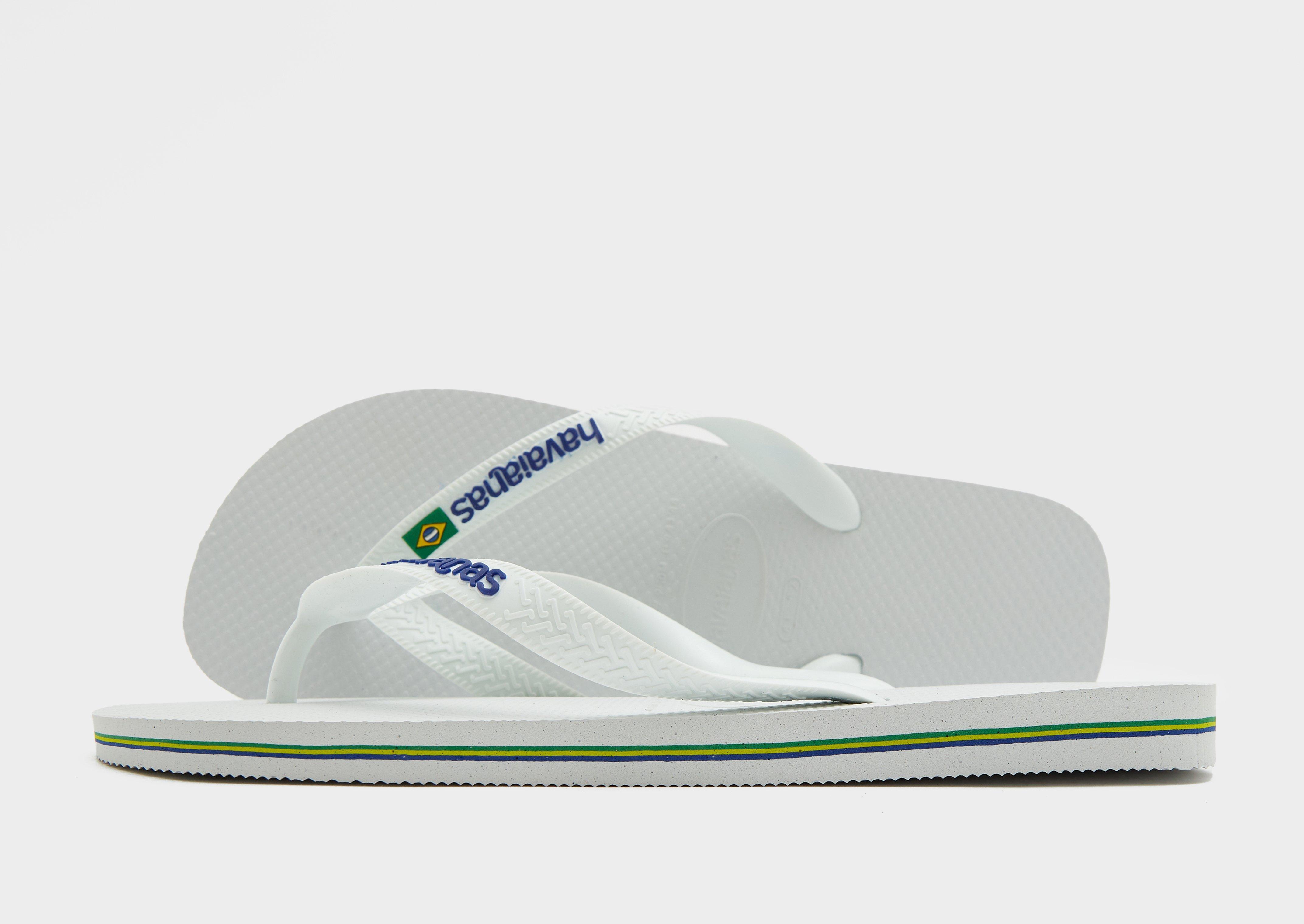 White Havaianas Brazil Logo Flip Flops - JD Sports Global