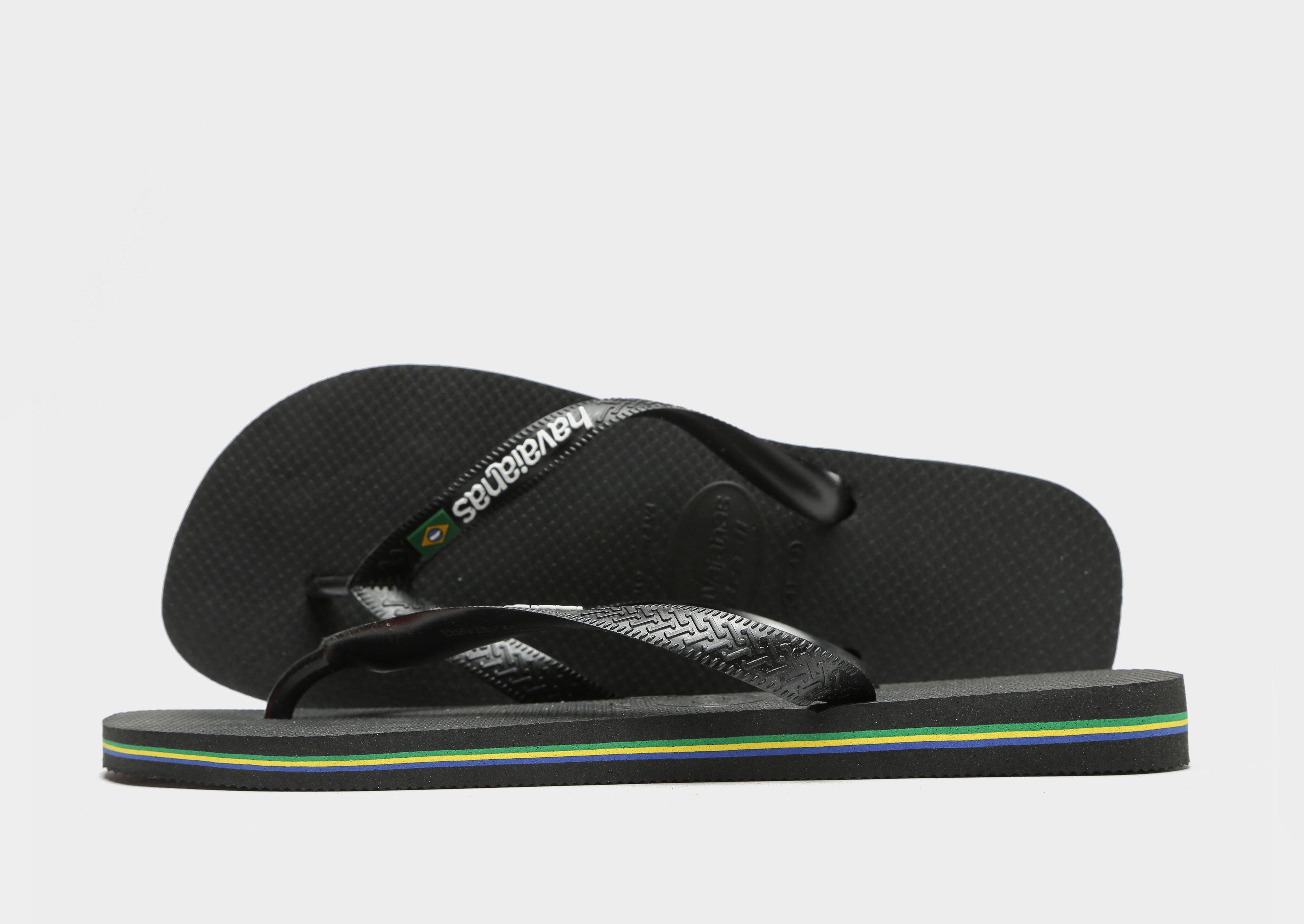 Havaianas Brasil Logo flip flops in grey