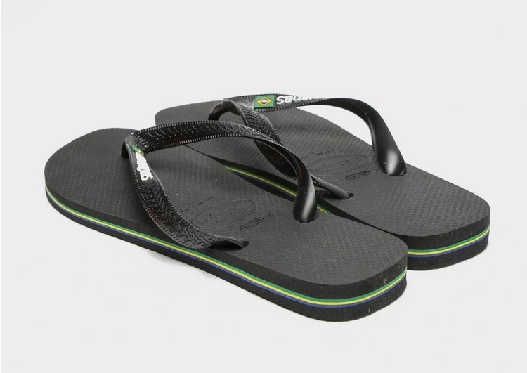 Shoppa Havaianas  Brazil Logo Flip Flops  Herr i en Svart 