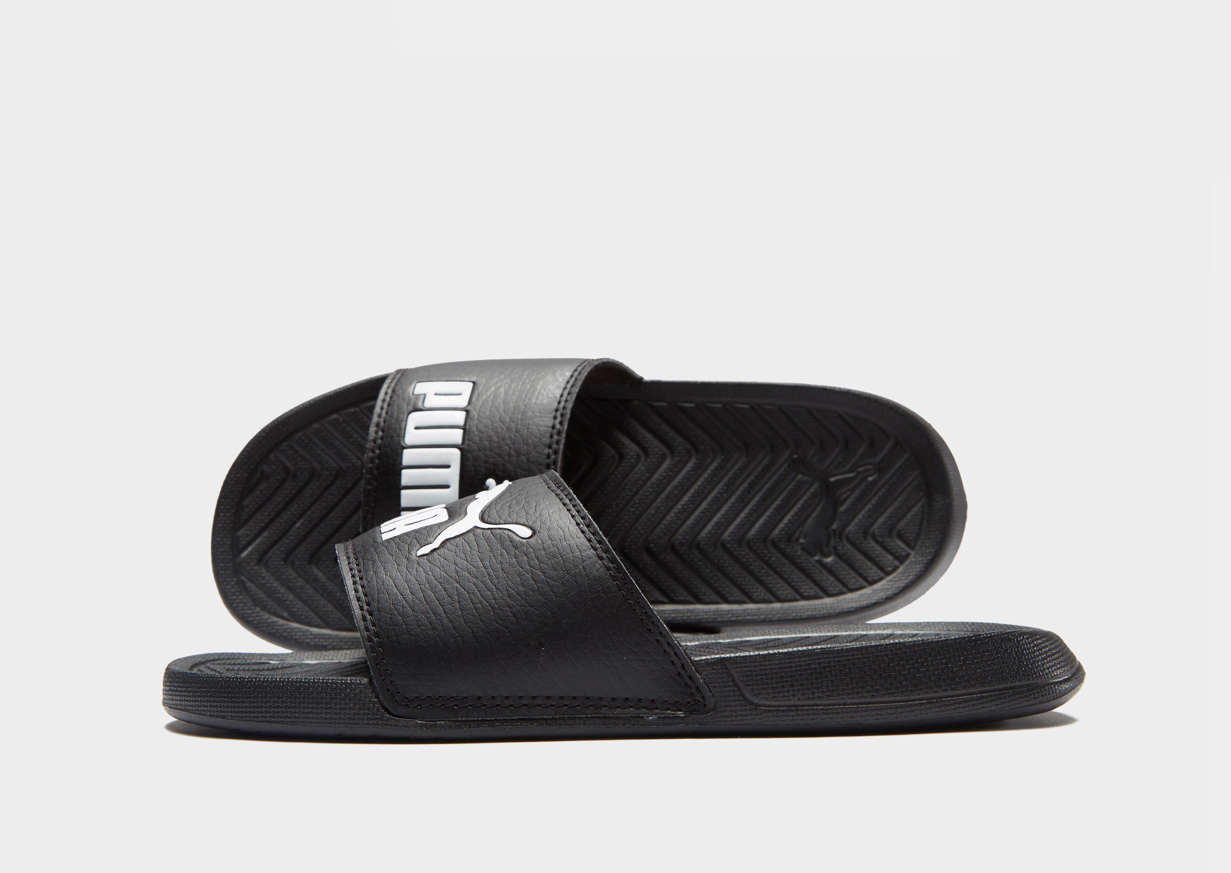 puma popcat slides white