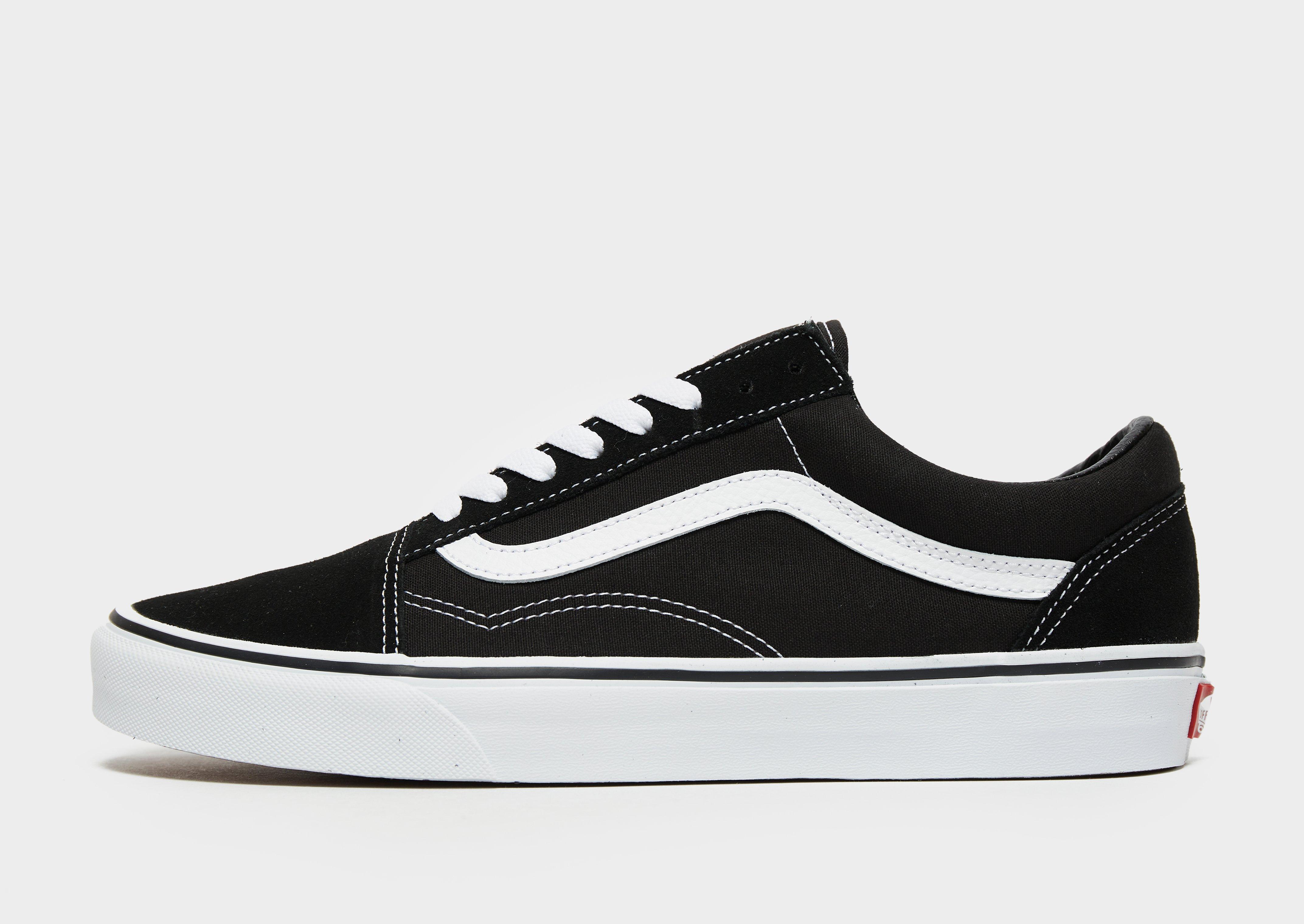 basic black and white vans