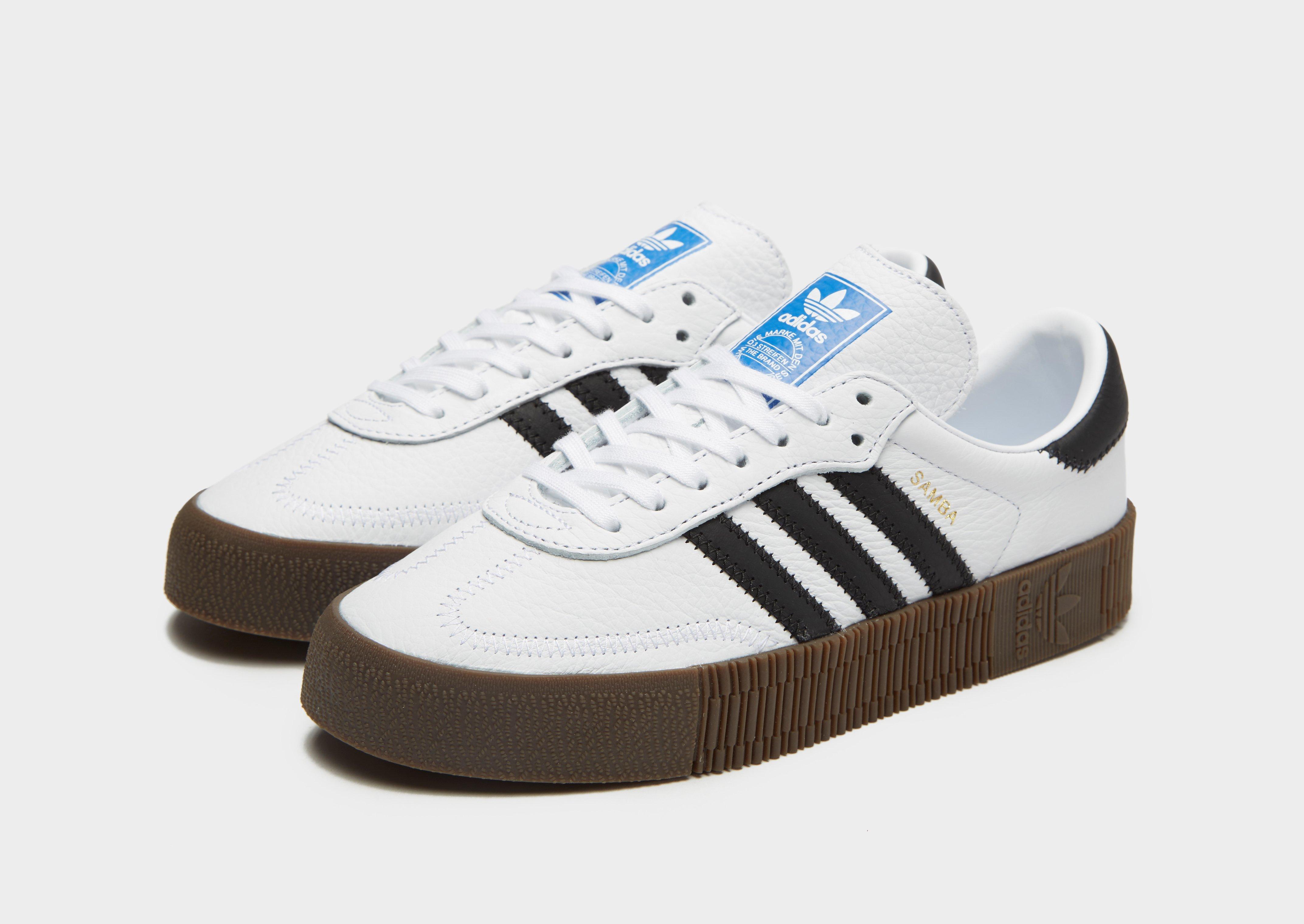 adidas originals samba rose trainers in triple white