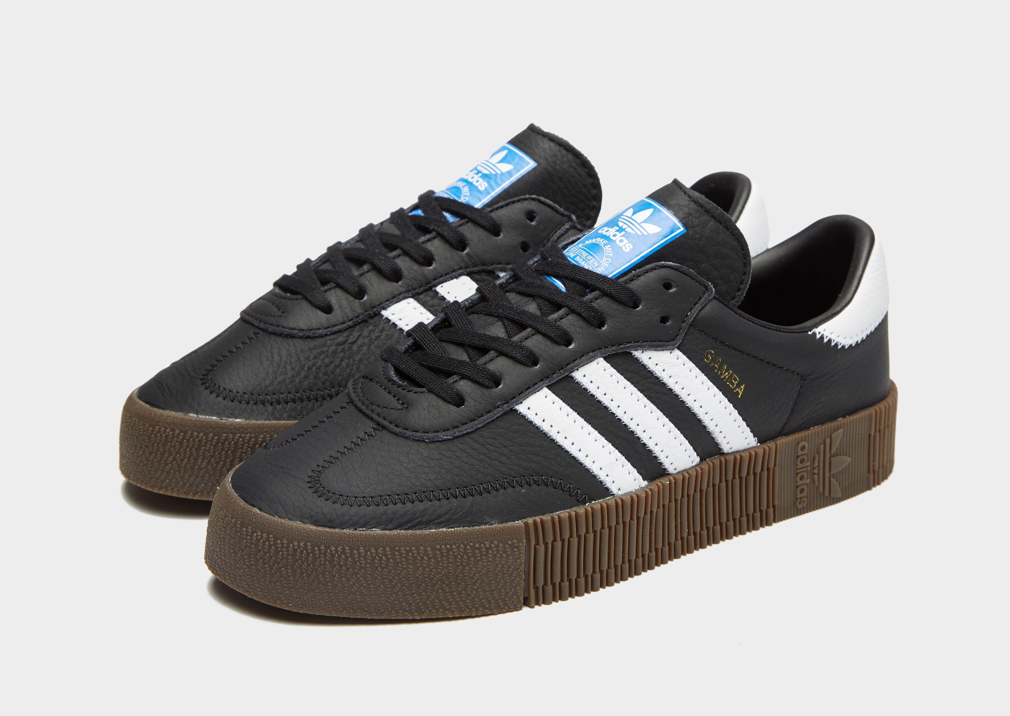 adidas samba plataforma negras