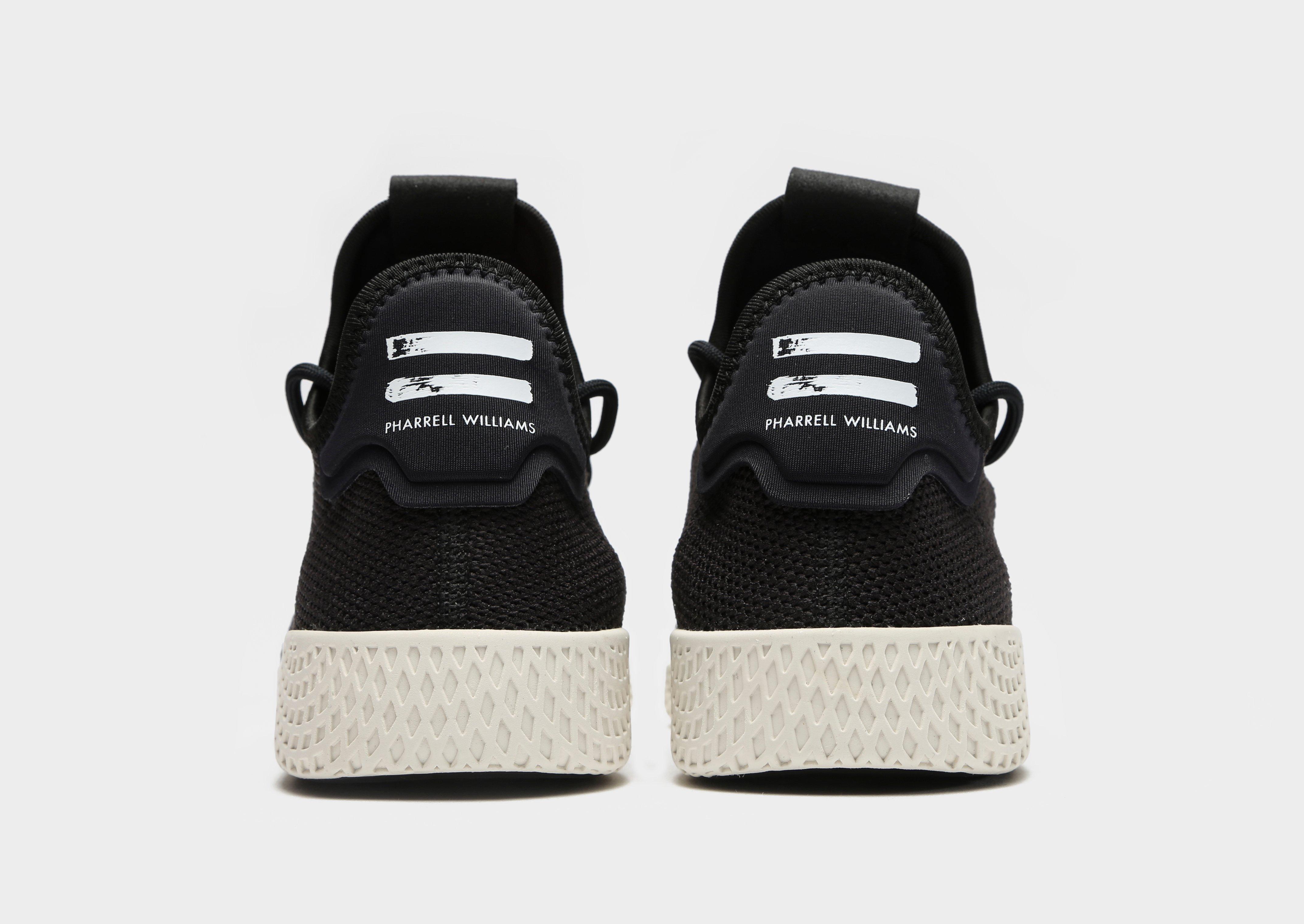 black pharrell williams tennis hu trainers