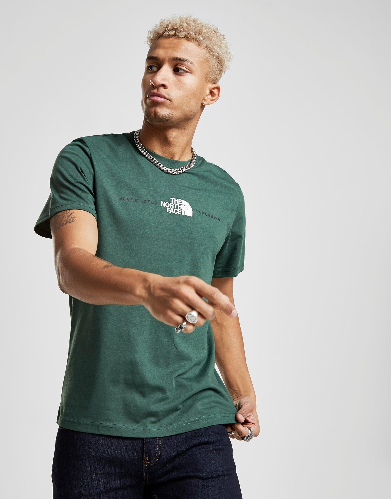 north face central logo t shirt