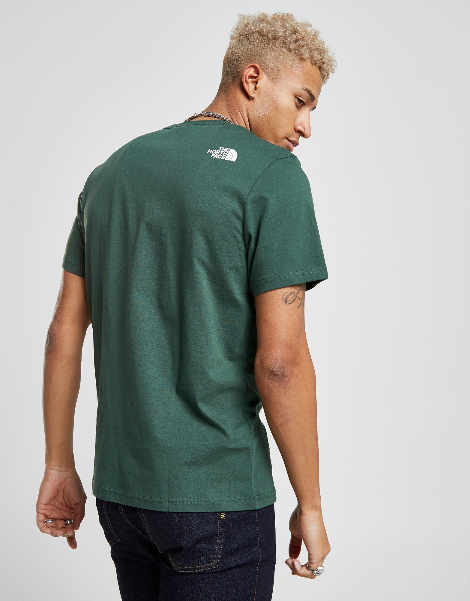 north face central logo t shirt