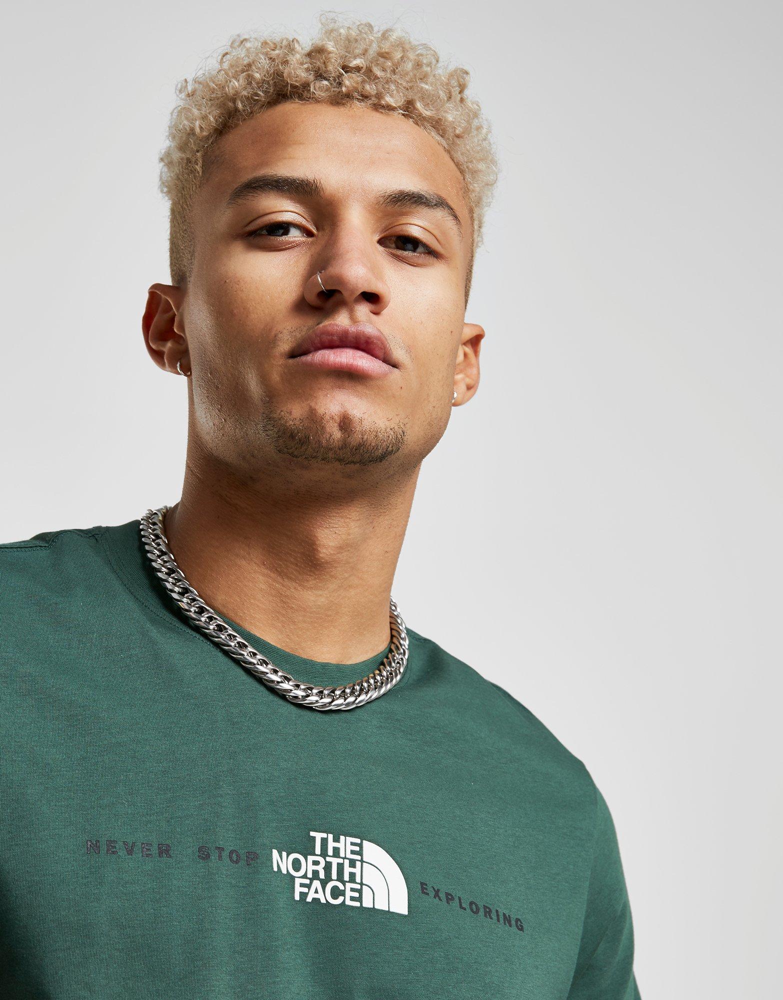 north face central logo t shirt