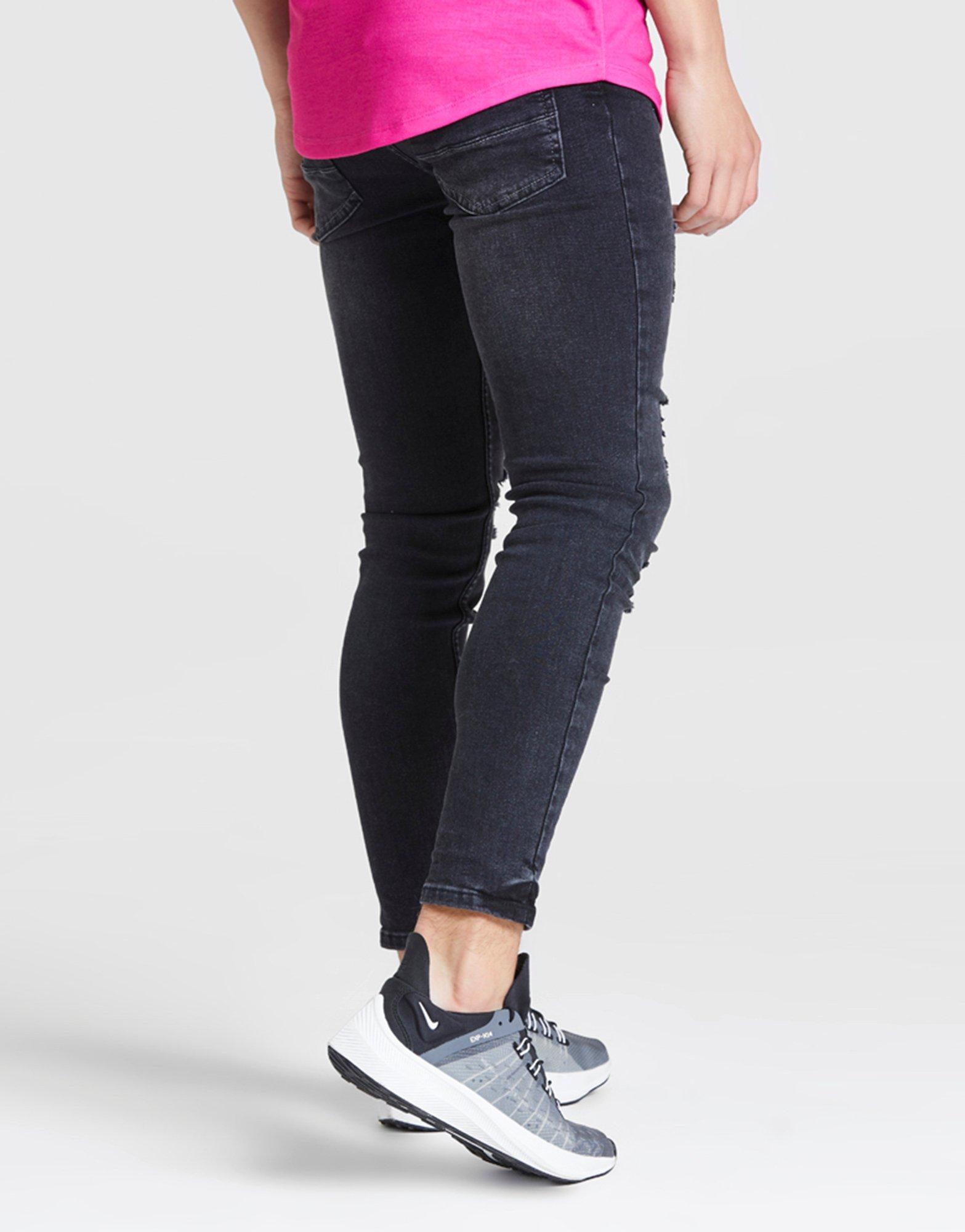 black ripped jeans juniors