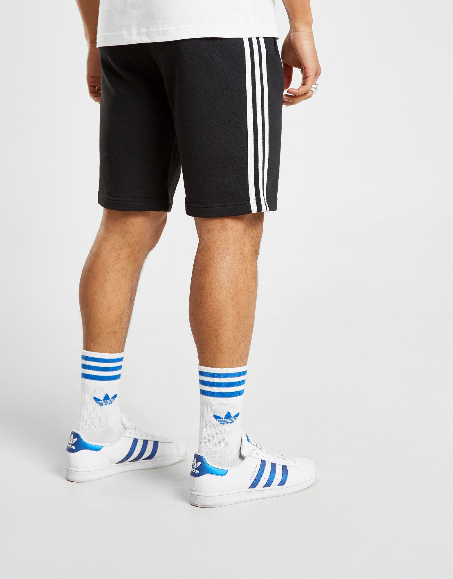 adidas originals short 3 stripes fleece homme