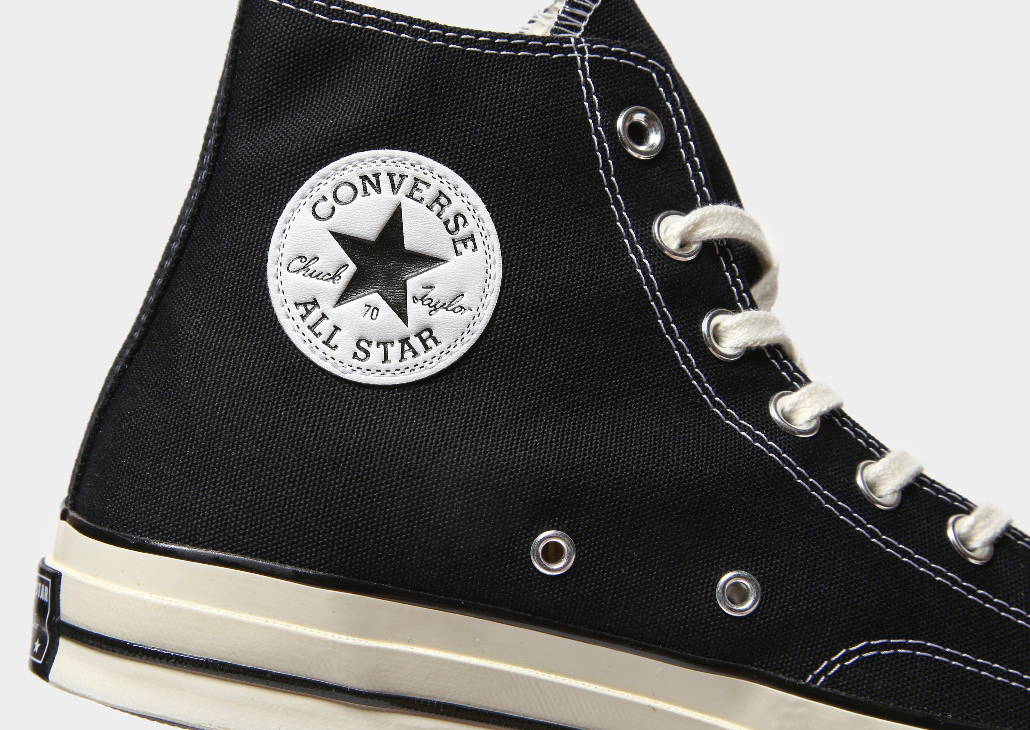 High top black hot sale converse size 4