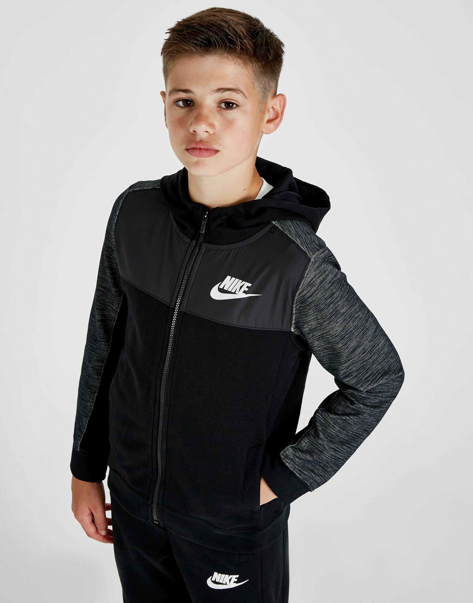 nike fc woven overlay hoodie