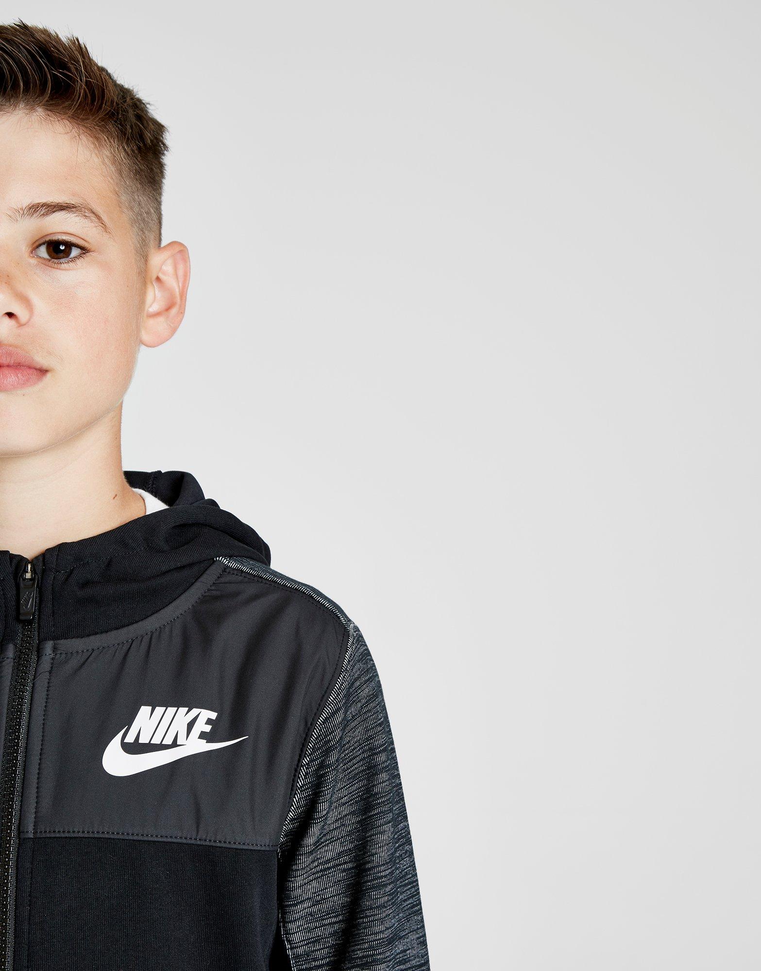 nike fc woven overlay hoodie