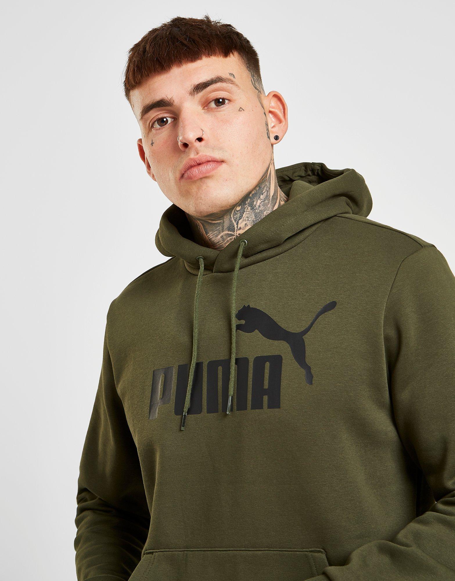 khaki puma hoodie