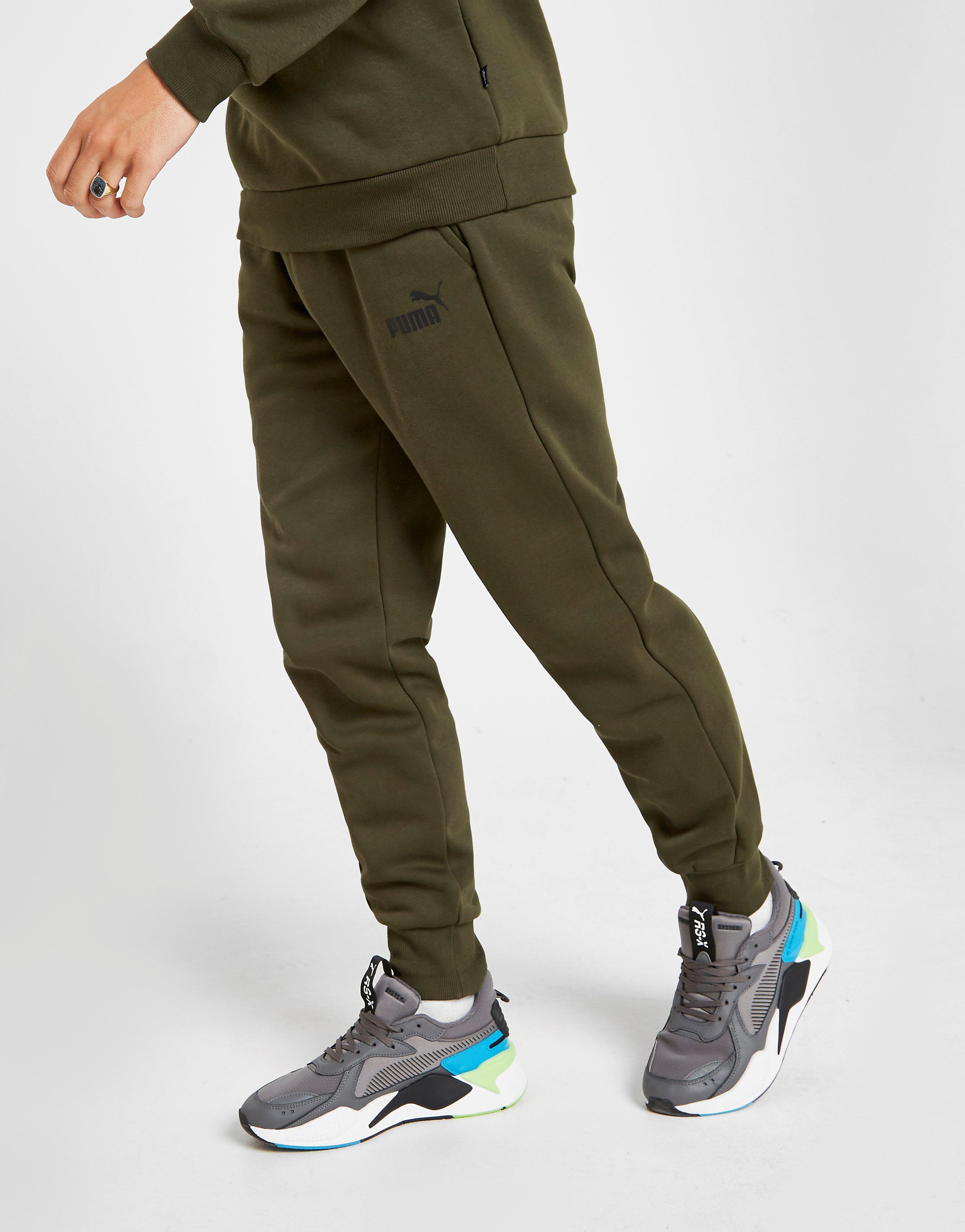 green puma joggers