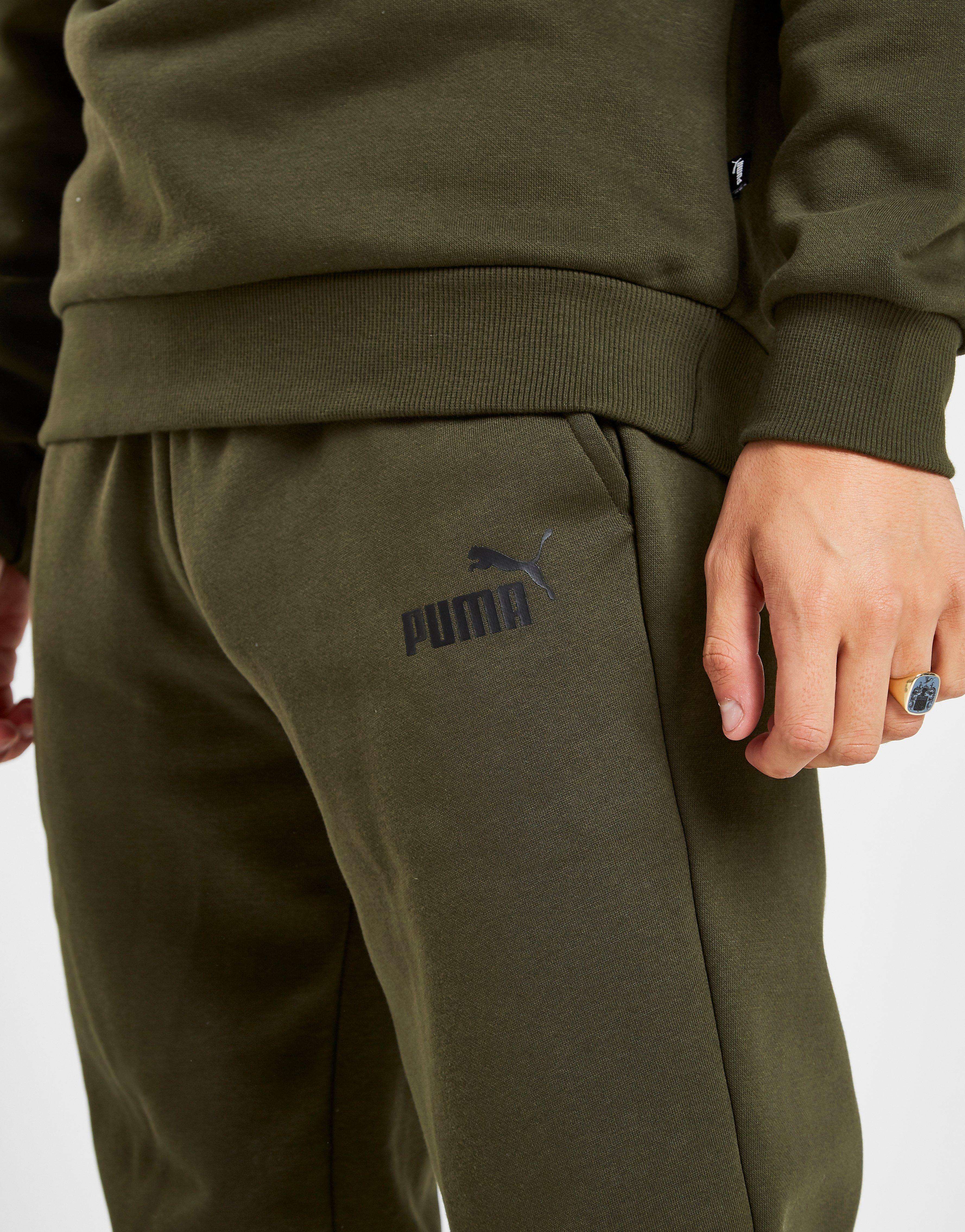 puma core logo pants green
