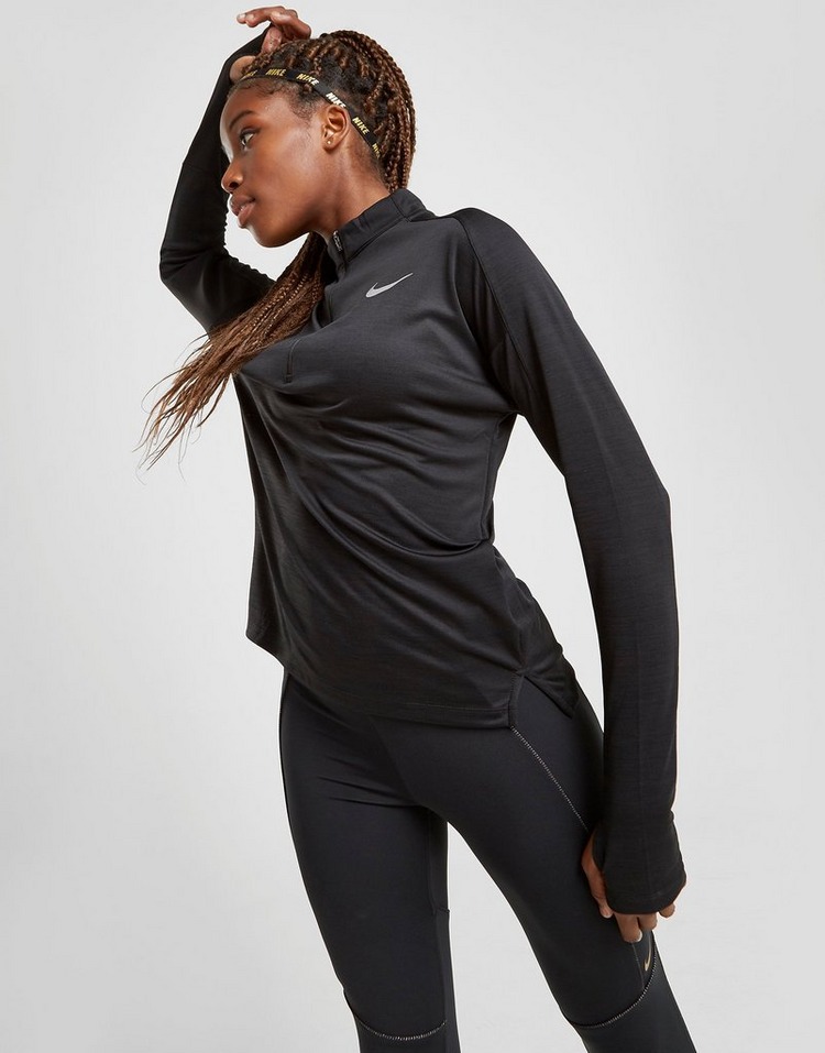 Buy Black Nike Running Pacer 1/4 Zip Top Women's JD Sports JD