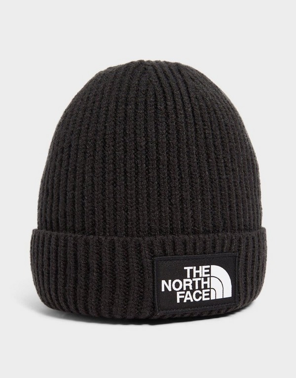 Black The North Face Logo Beanie Jd Sports