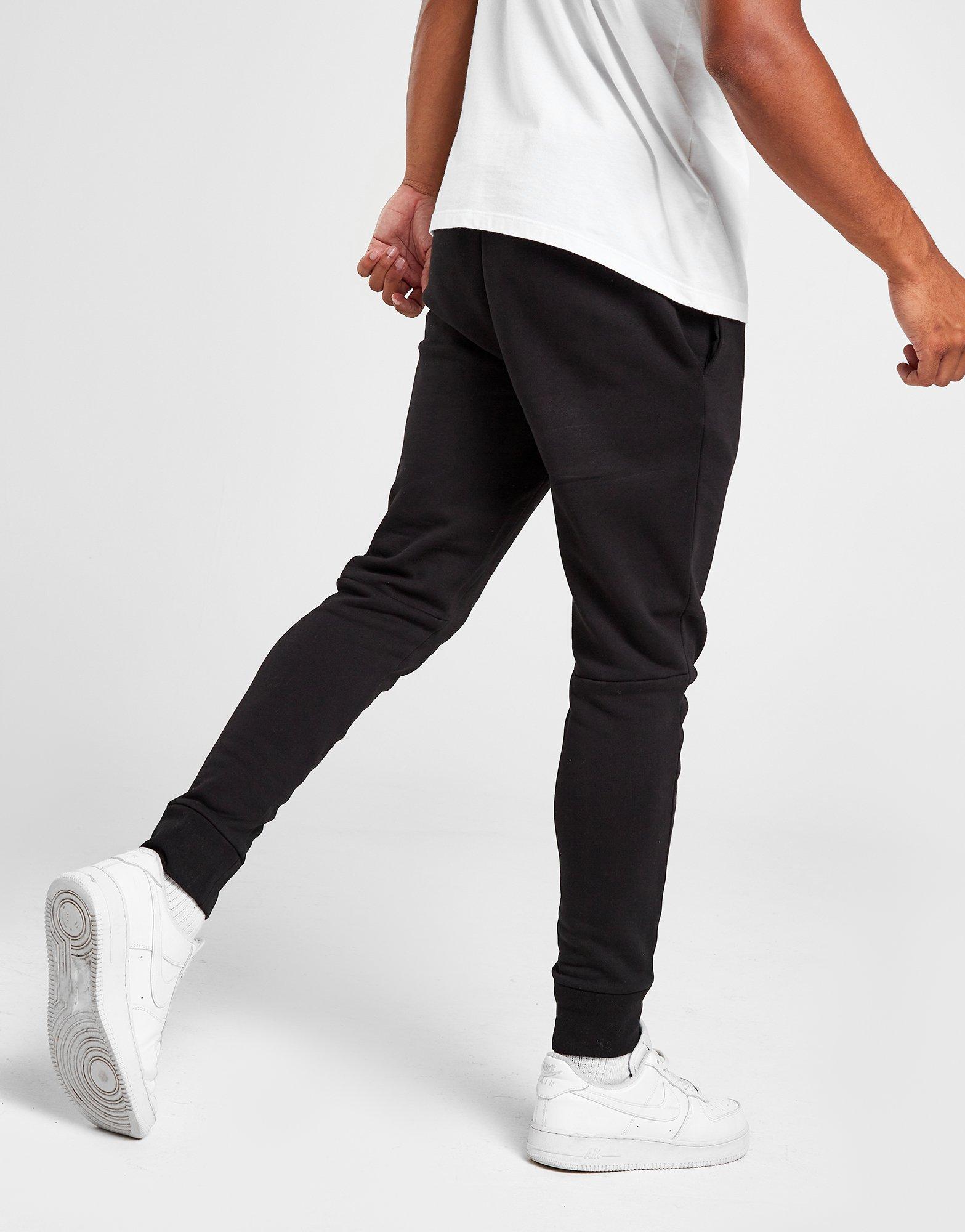 lacoste slim cuffed fleece track pants