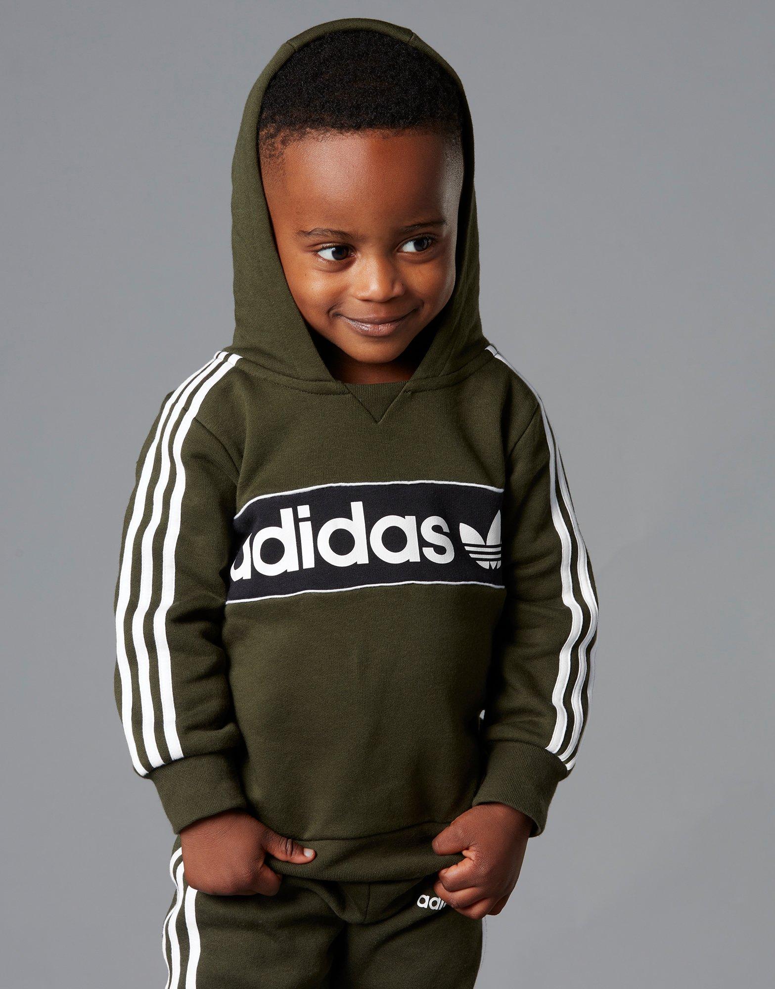 adidas originals linear overhead tracksuit infant