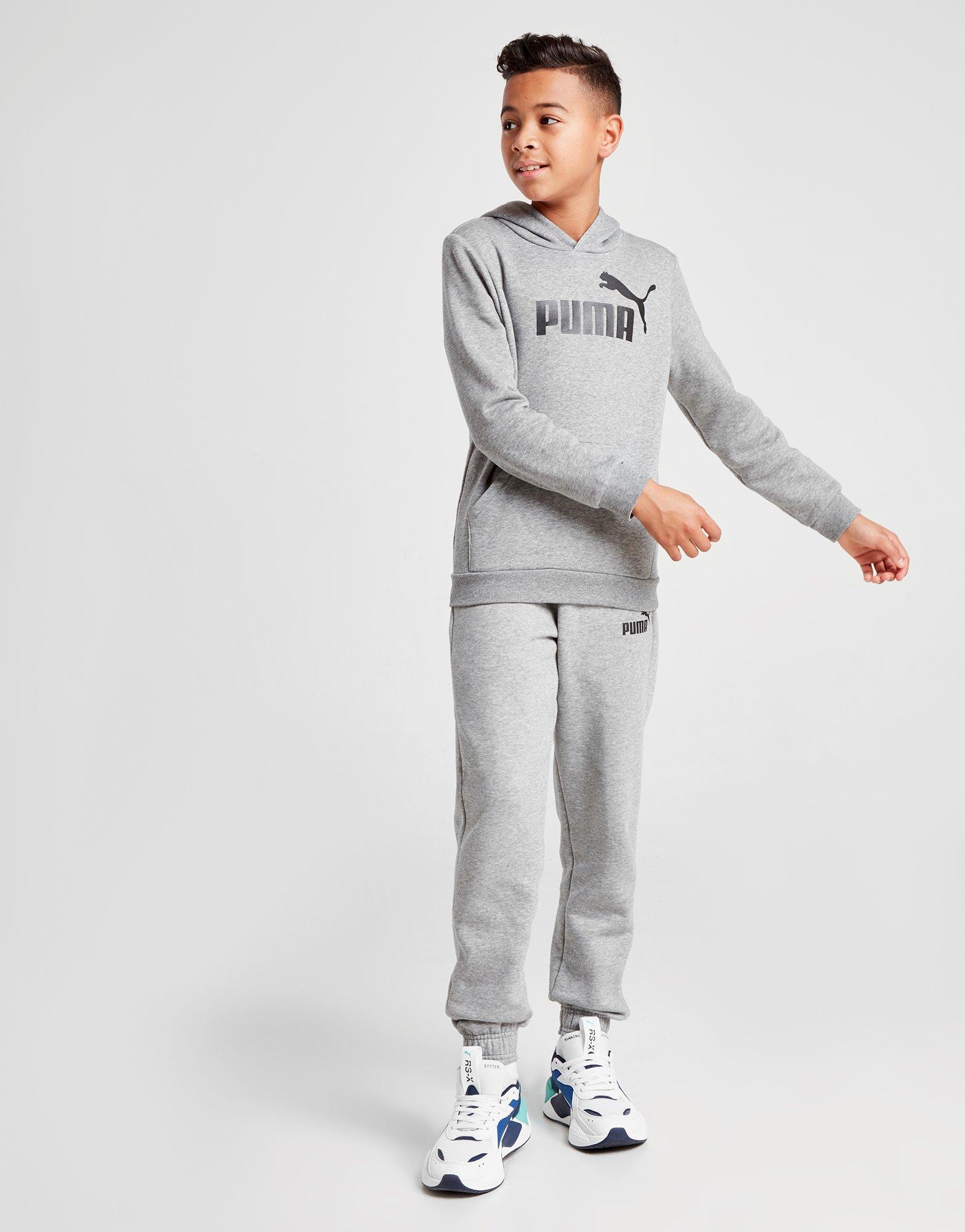 puma grey hoodie junior