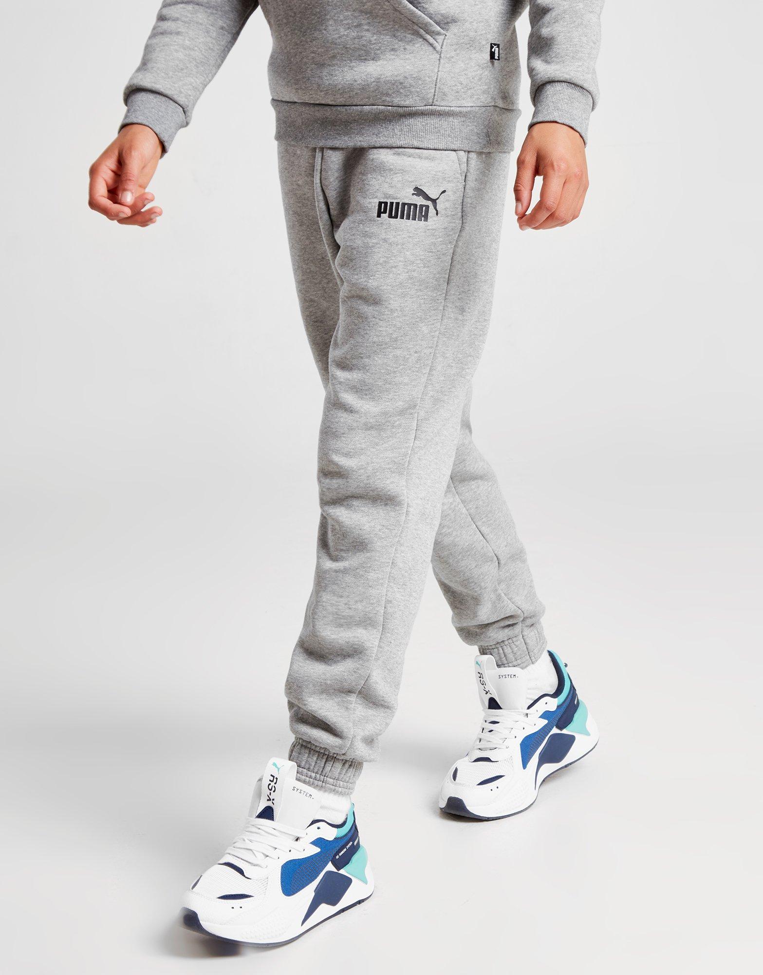 puma core logo pants grey