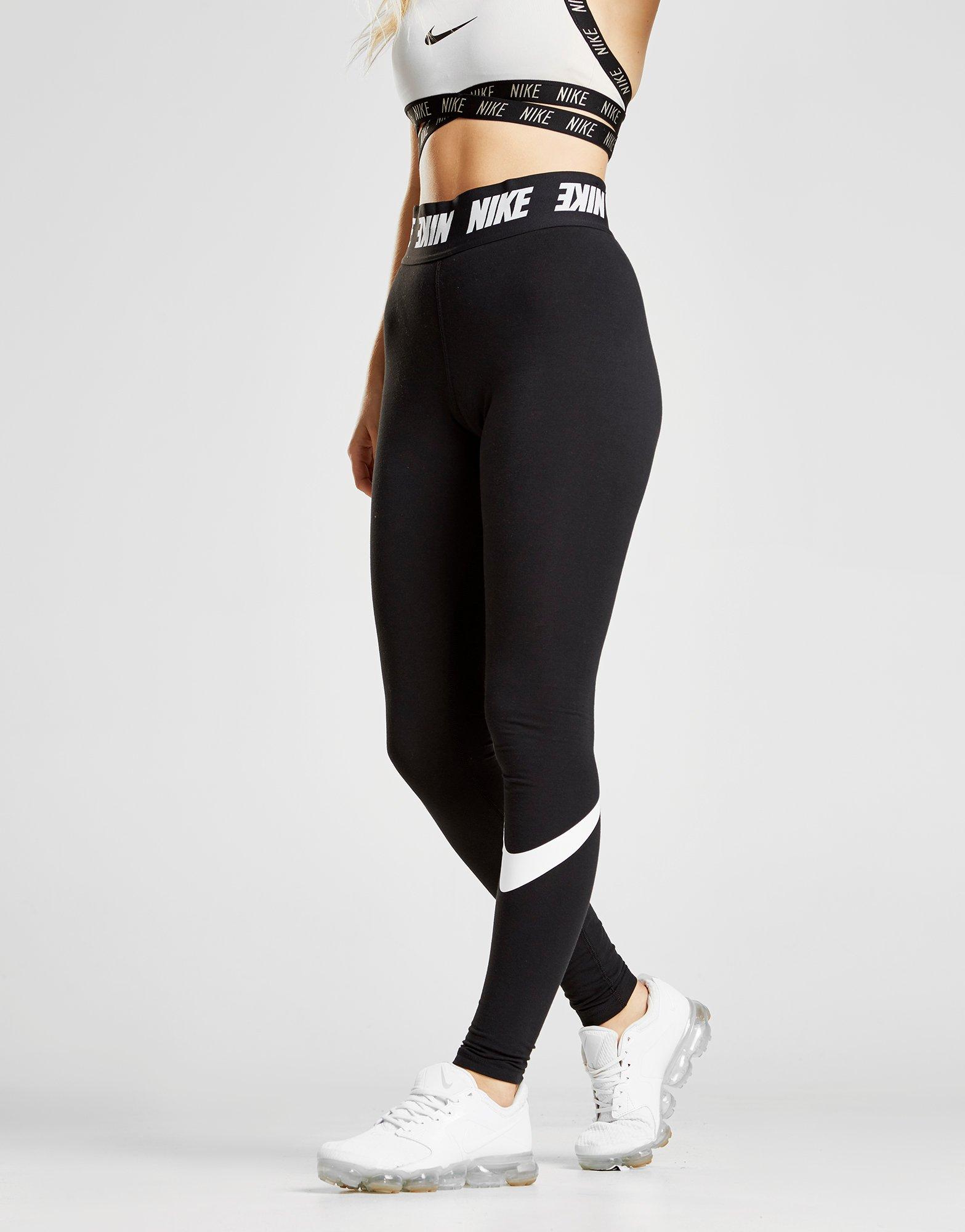 nike high waisted swoosh leggings