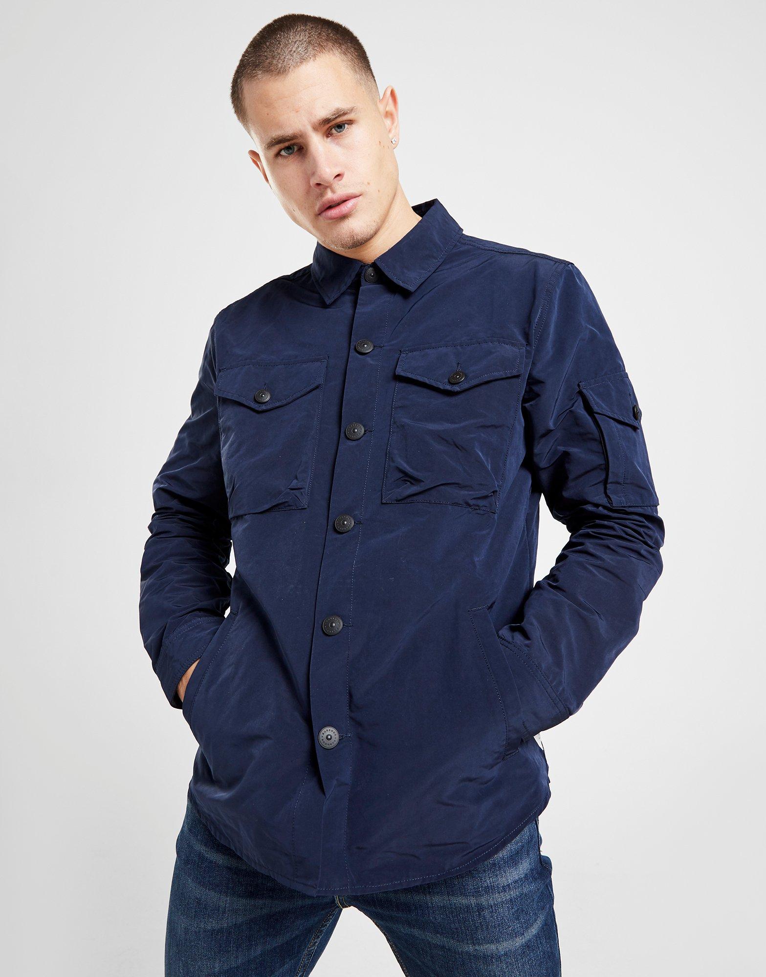 barbour beacon askern overshirt navy