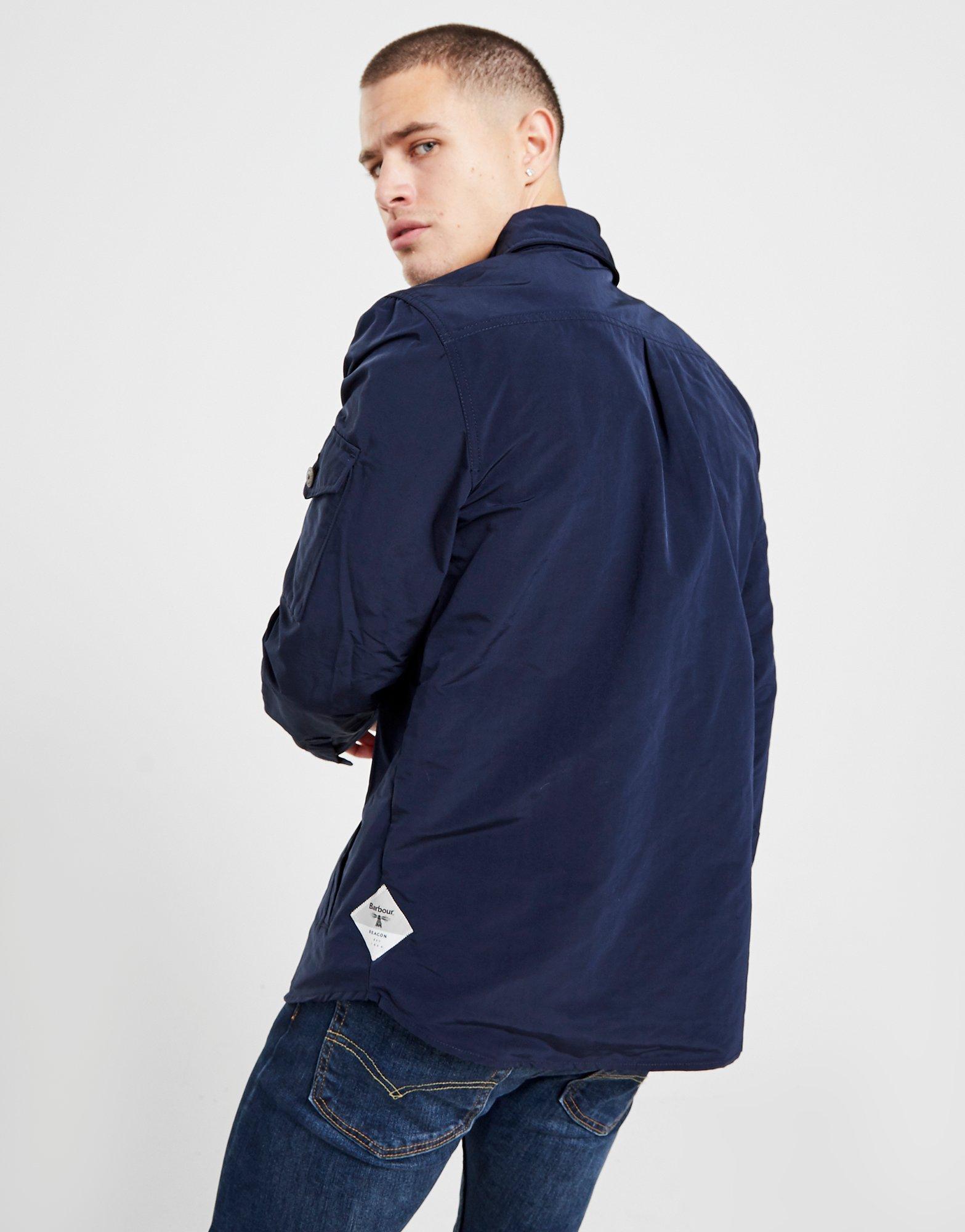 barbour beacon askern overshirt navy