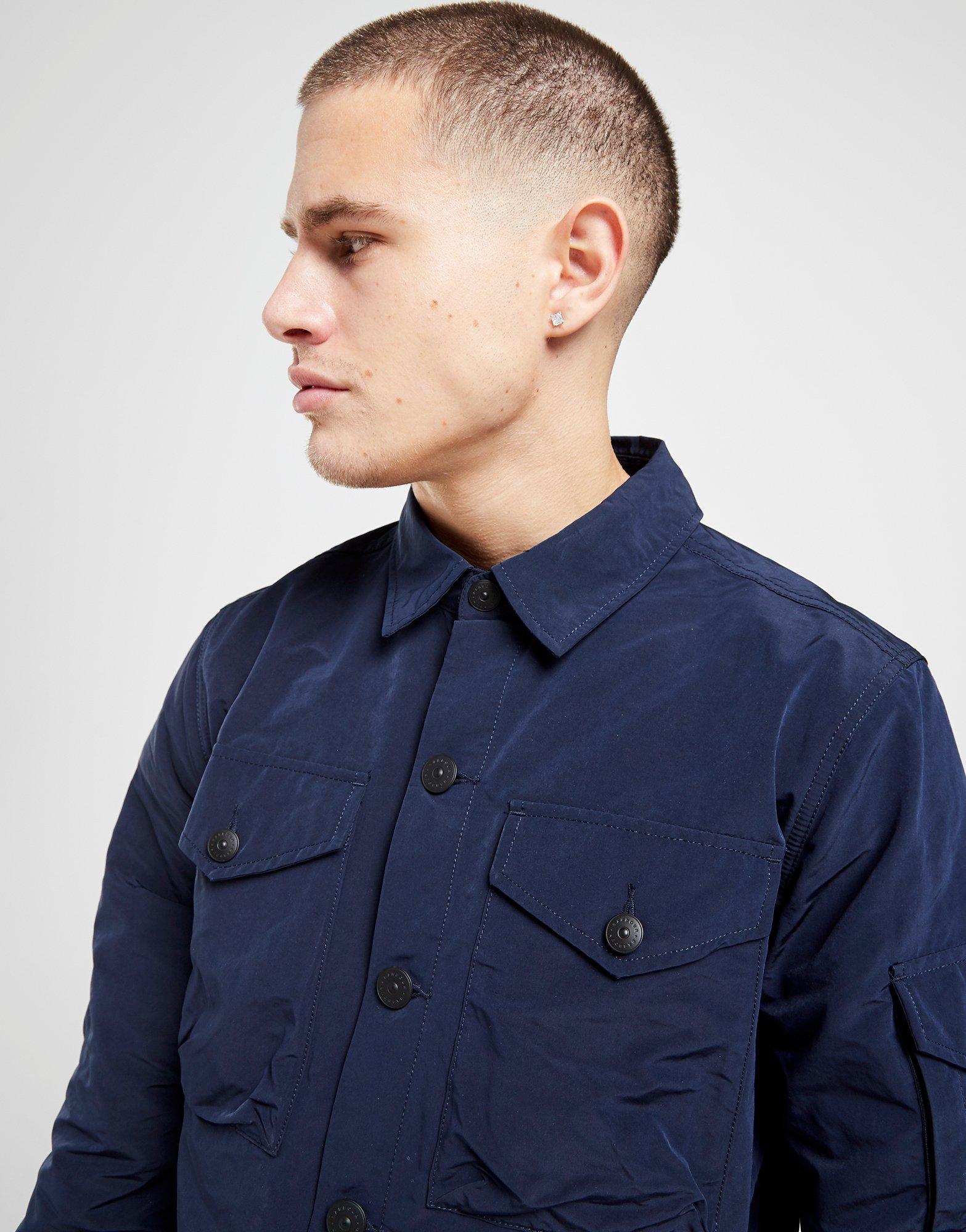 barbour beacon askern overshirt navy