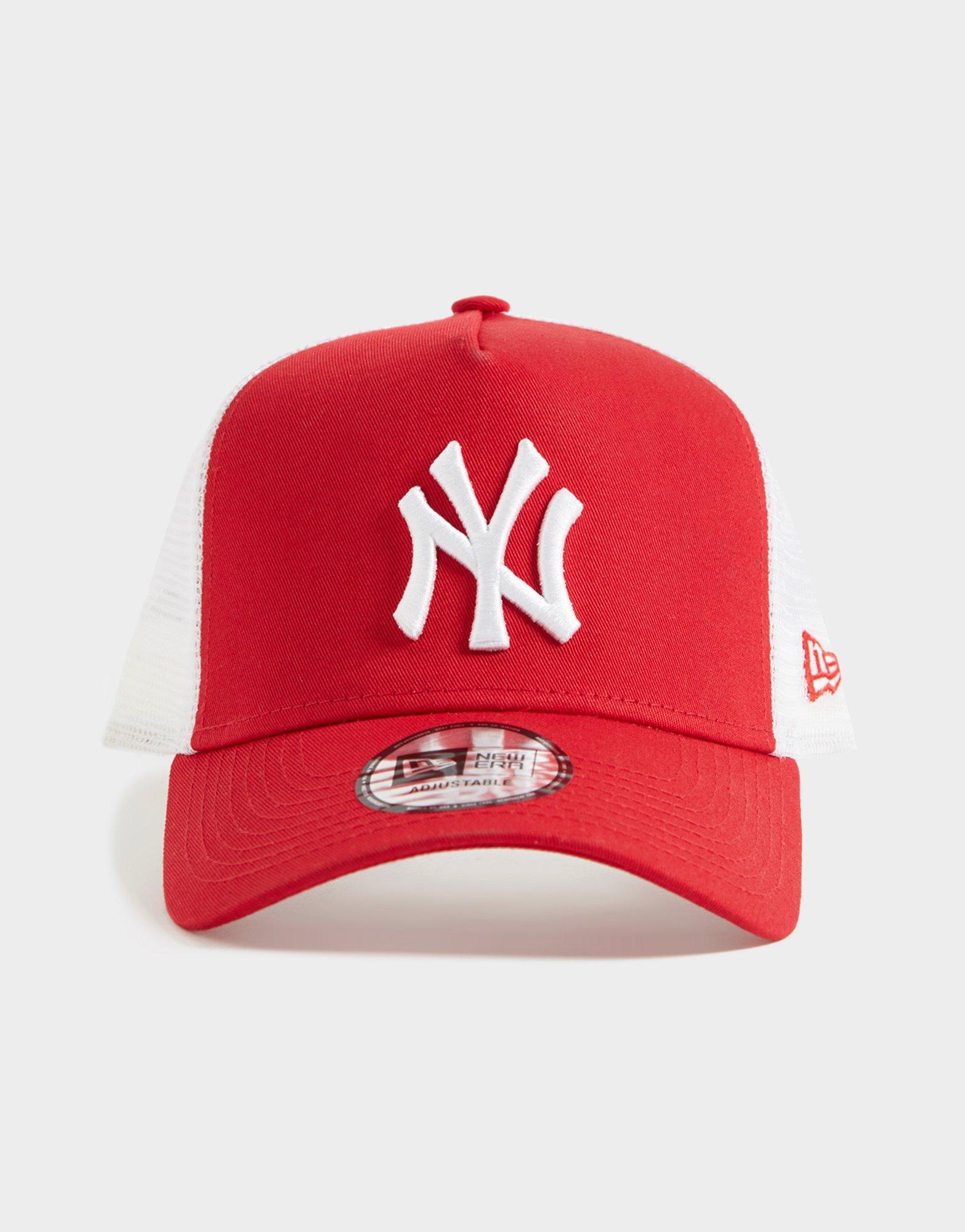 New Era, Accessories, Nwot Vintage New York Yankees Red New Era Mesh  Trucker Snapback Hat Cap New