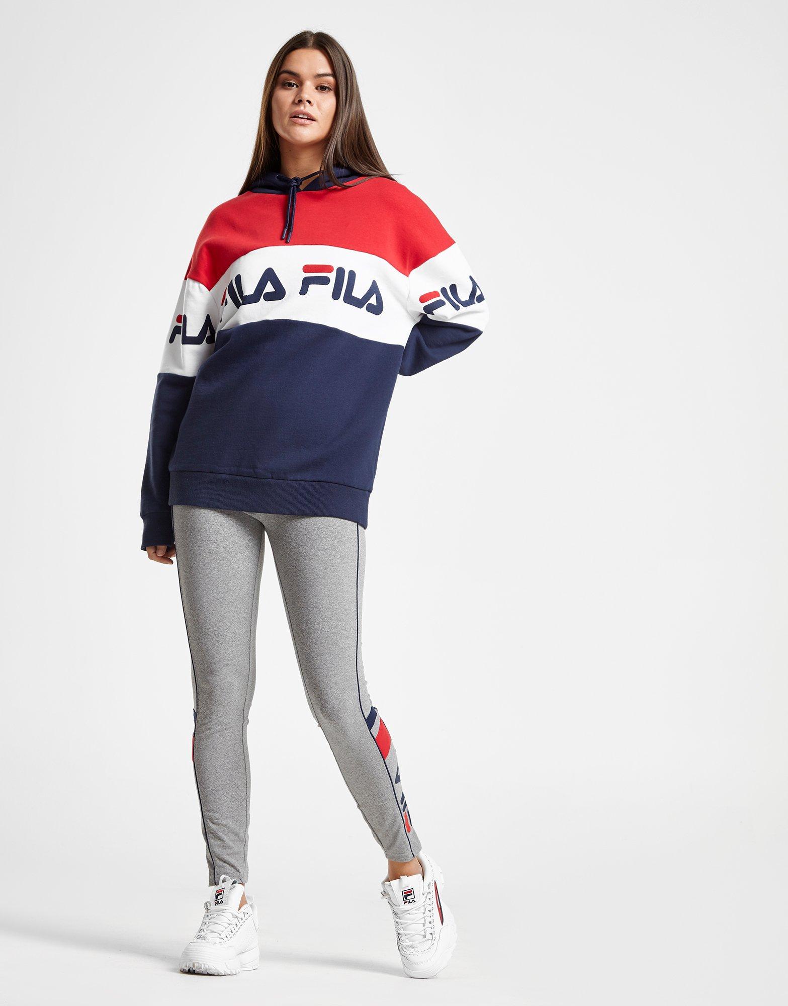 fila panel boyfriend hoodie