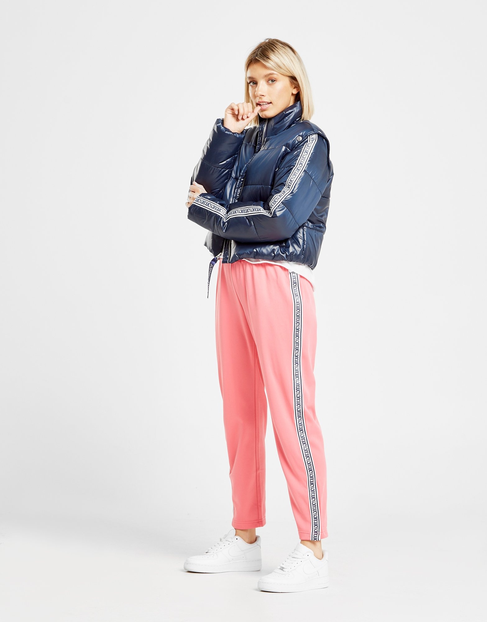 Buy Blue Juicy by Juicy Couture Tape Puffer Jacket JD Sports JD