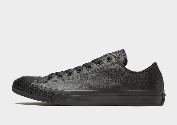 Sort Converse All Star Leather Mono Herre - JD