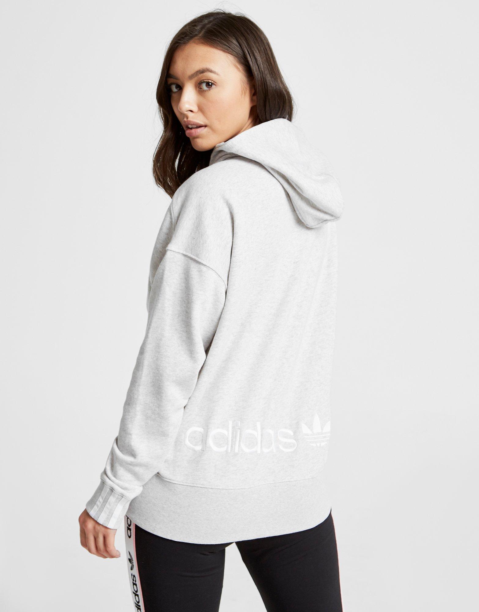 adidas originals coeeze hoodie in grey heather