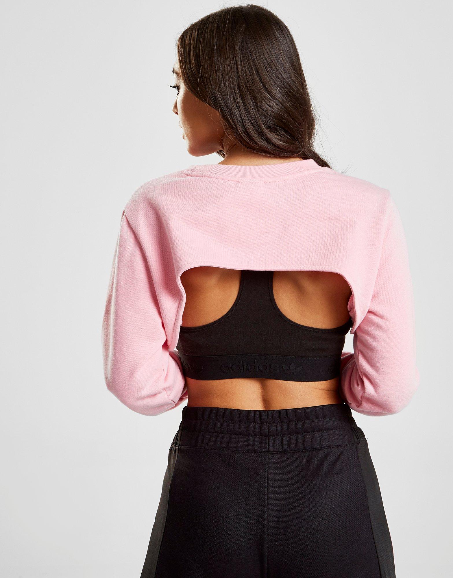 adidas originals coeeze super crop sweatshirt