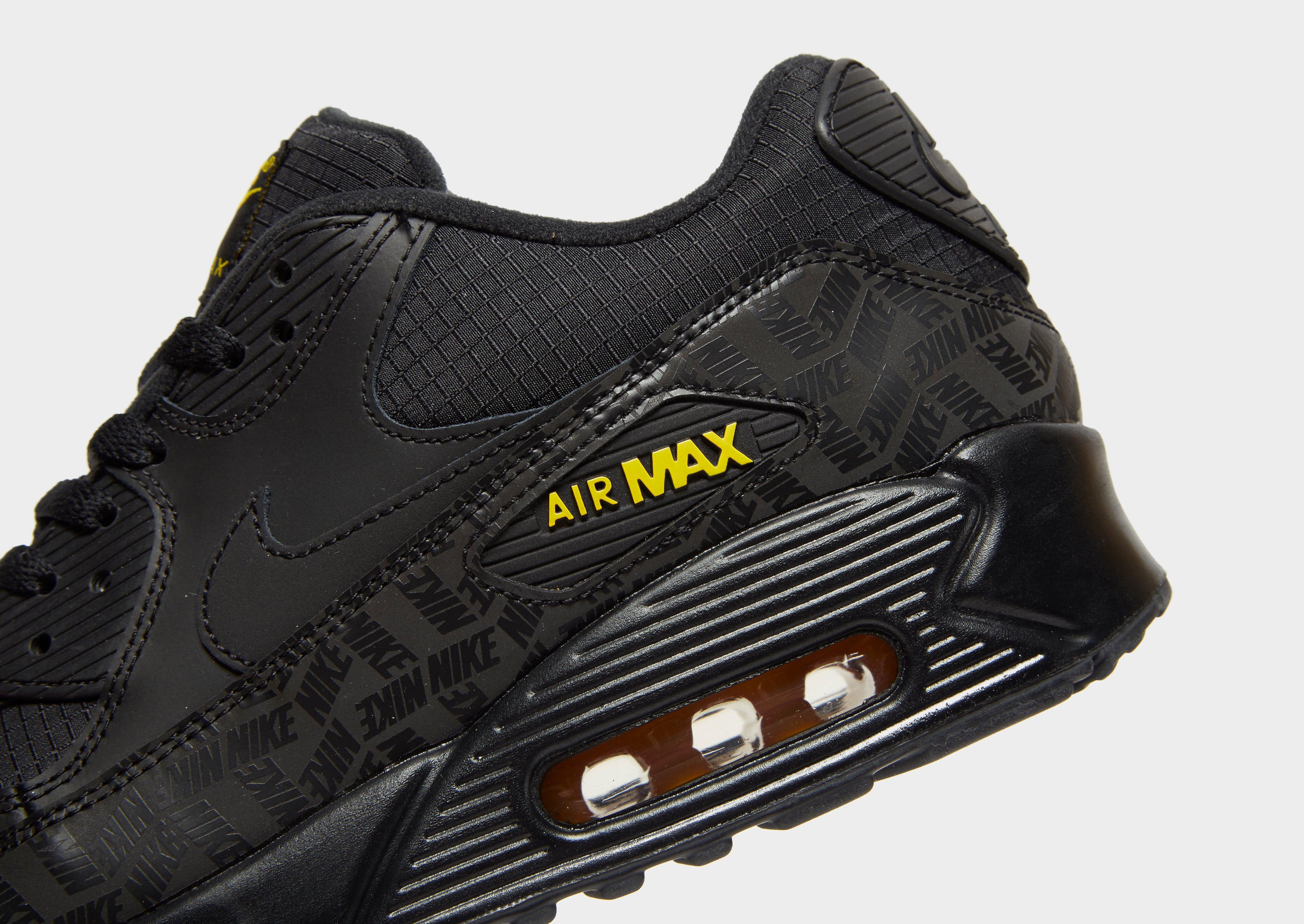 nike air max 90 essential black amarillo