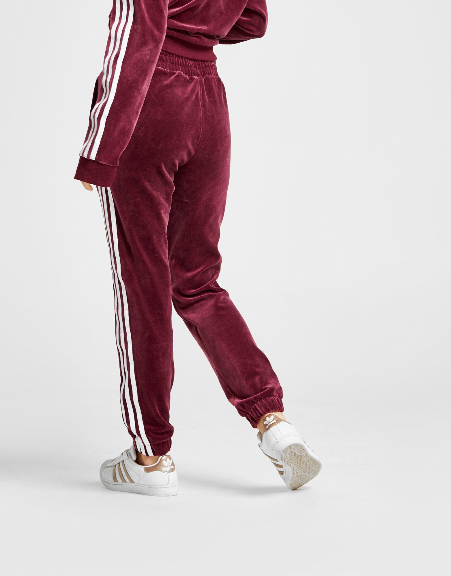 adidas originals velvet track pants