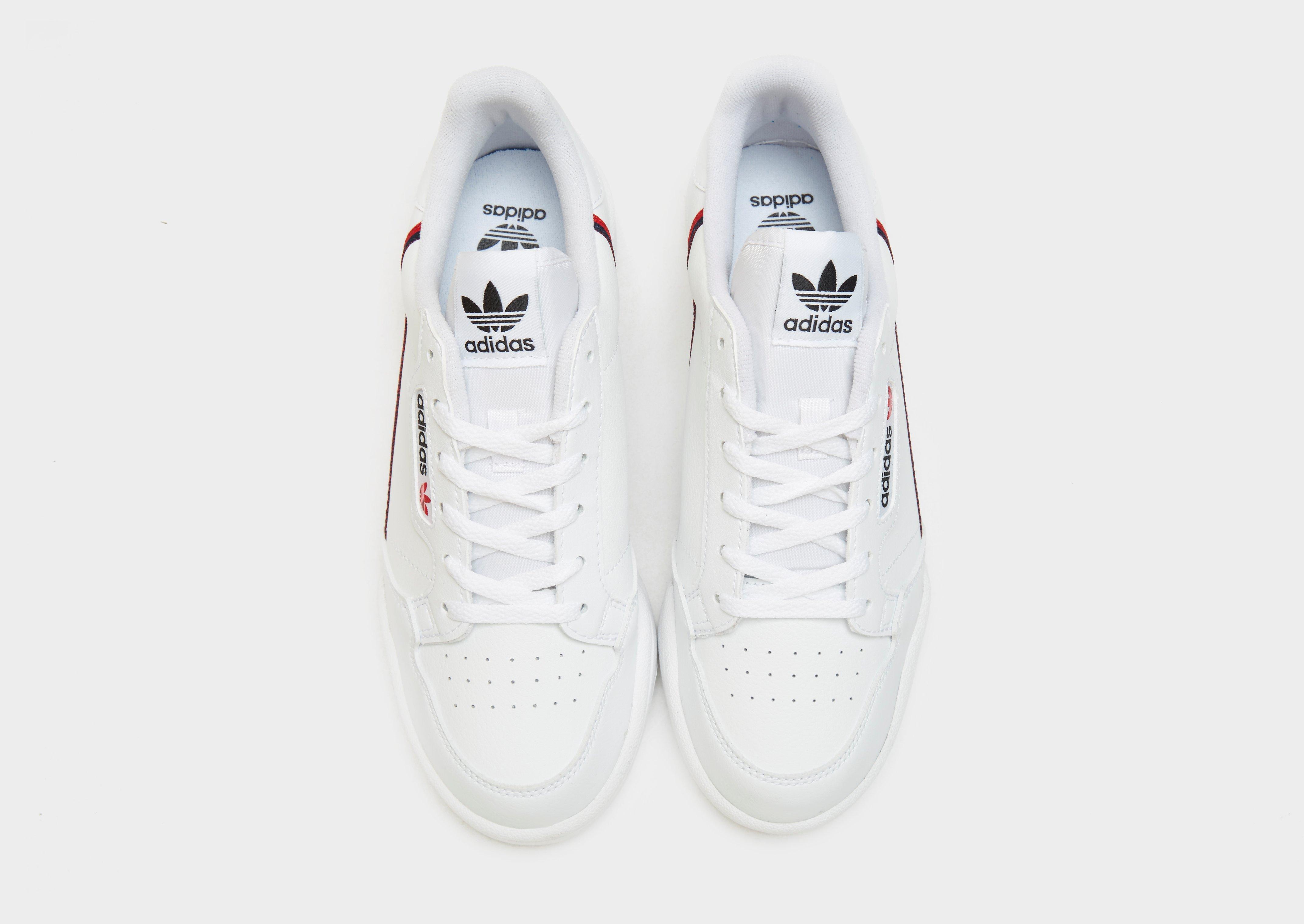 White adidas Originals Continental 80 Junior - JD Sports