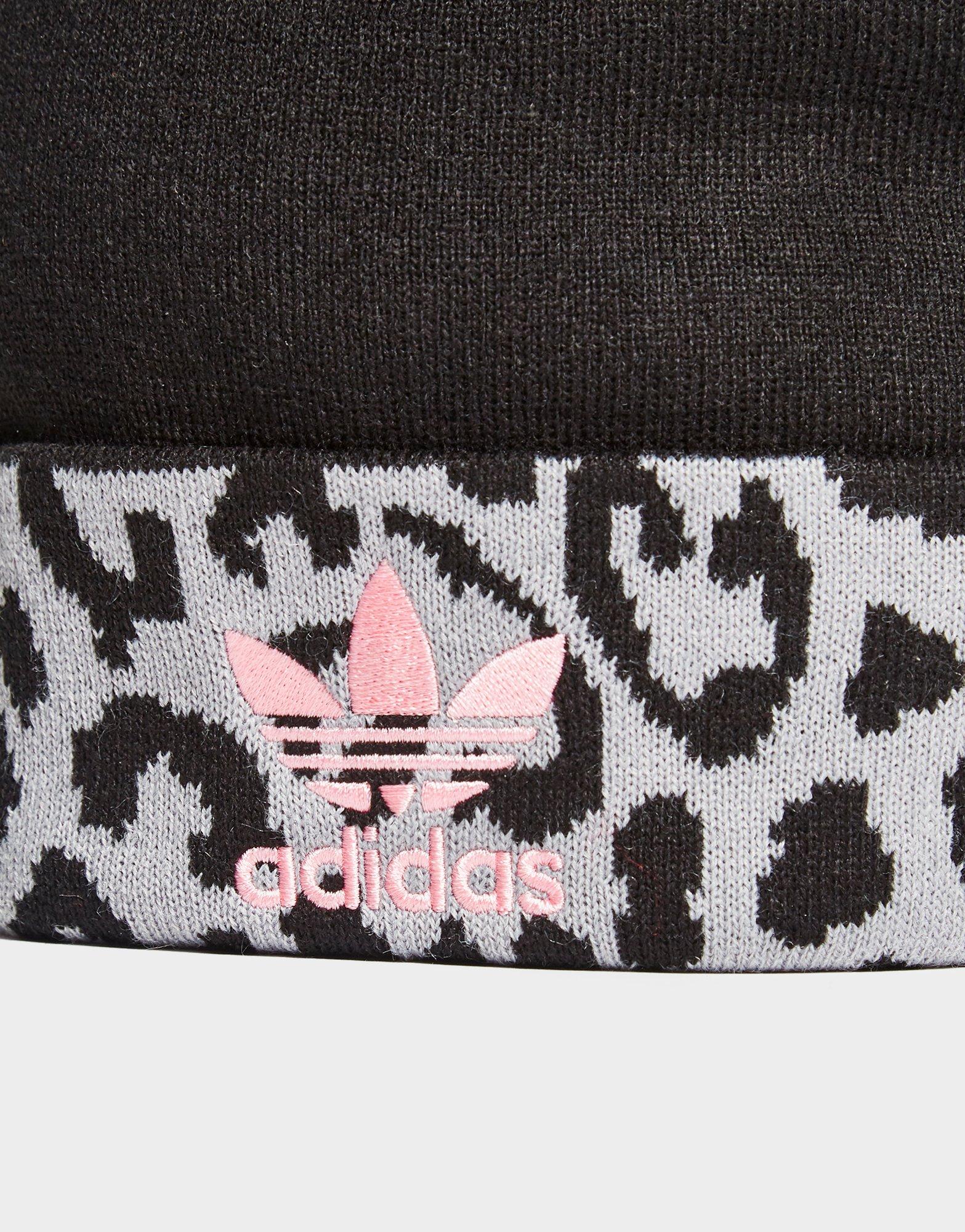 adidas originals pom leopard beanie