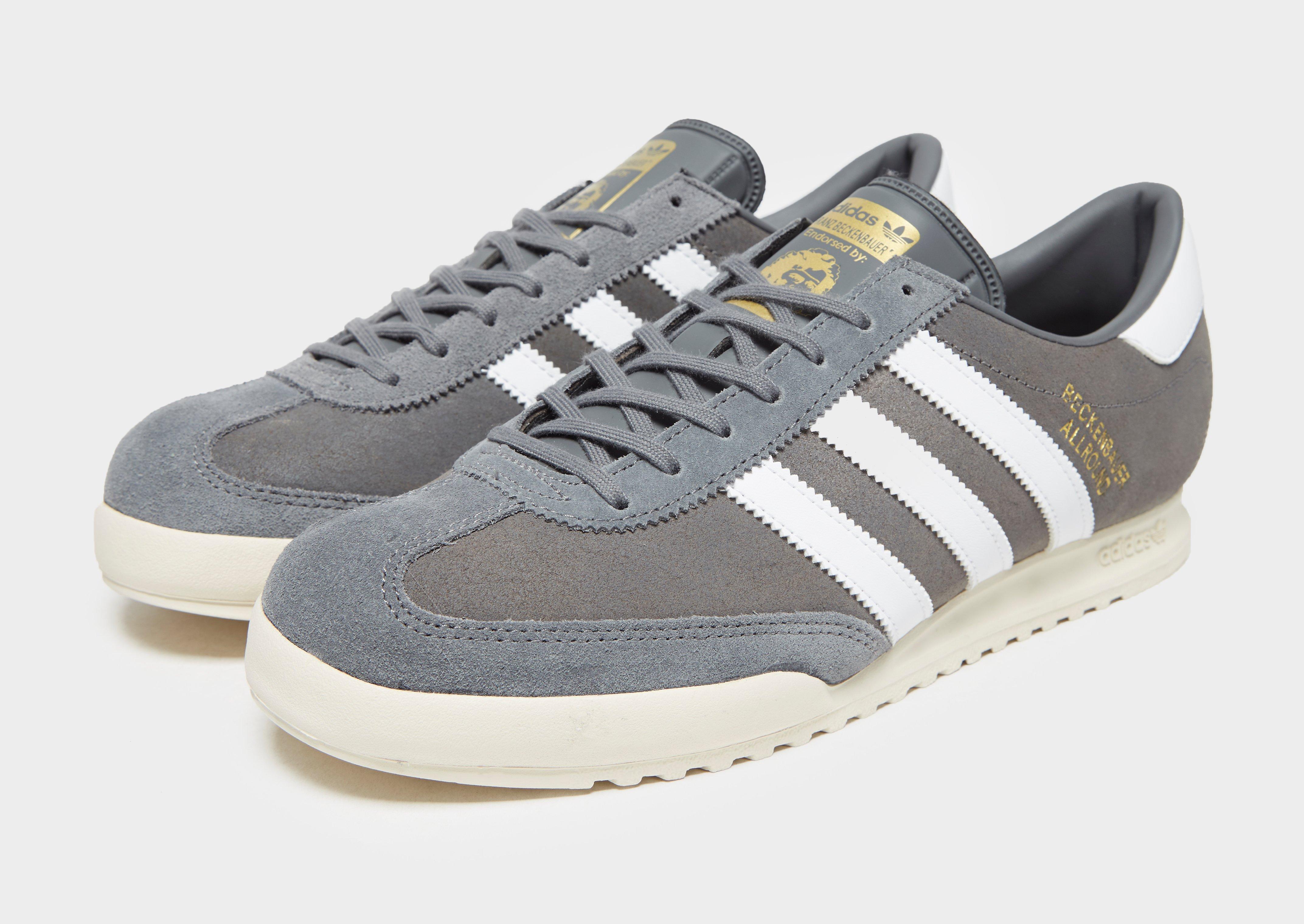 adidas beckenbauer grey trainers