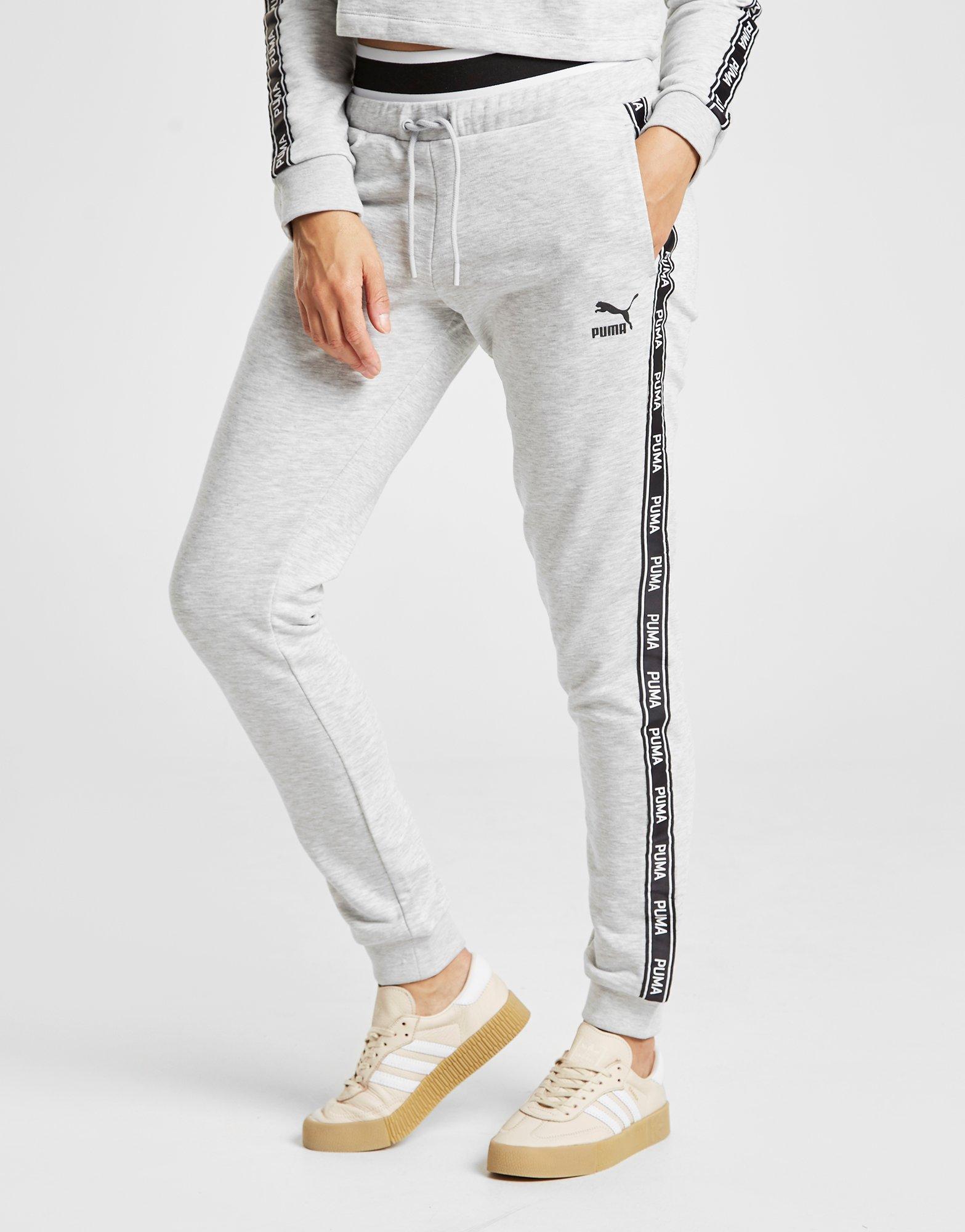 puma tape waistband track pants