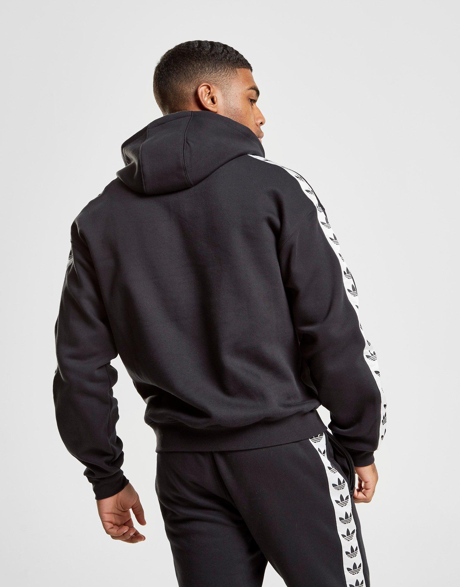 adidas originals tape fleece overhead hoodie